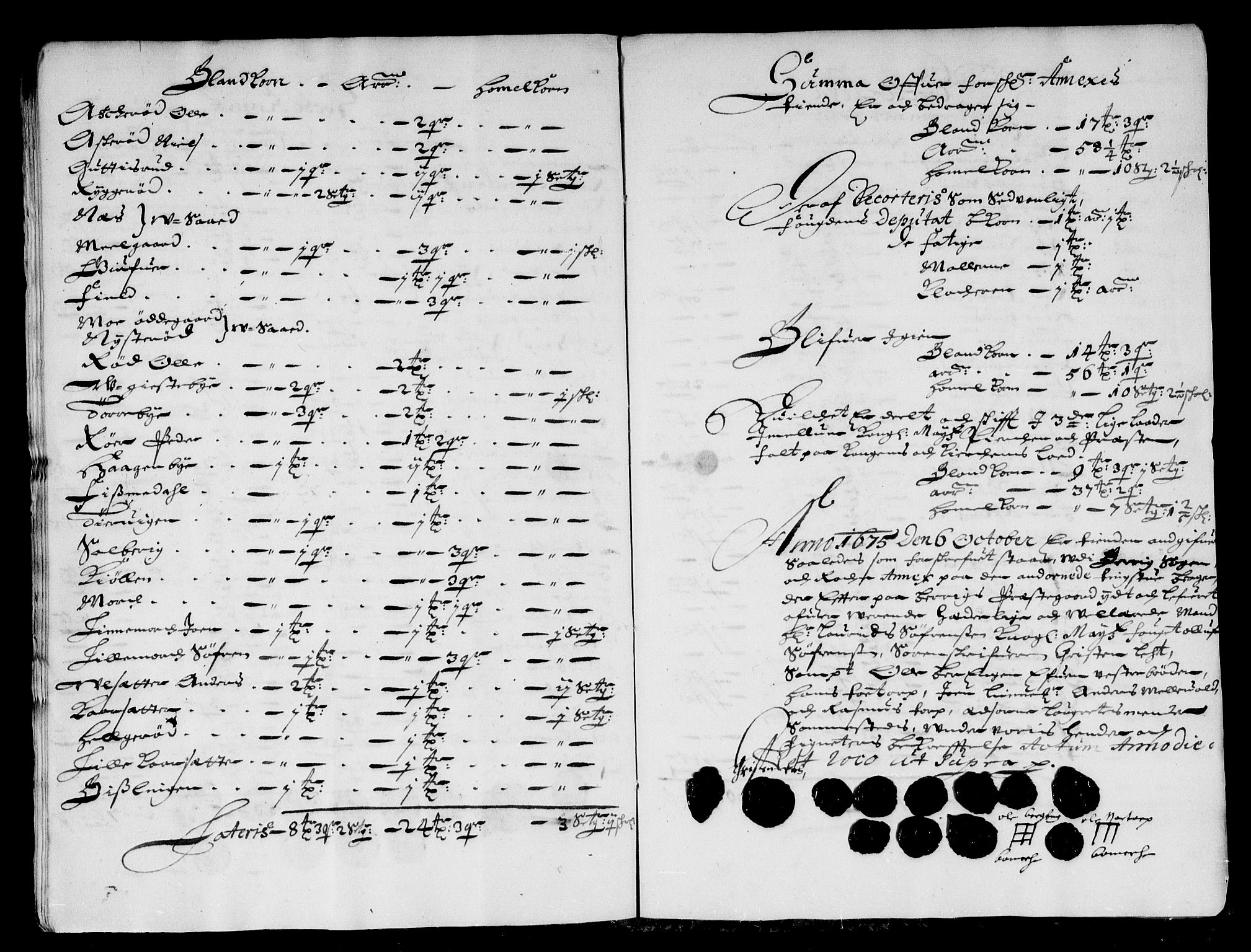 Rentekammeret inntil 1814, Reviderte regnskaper, Stiftamtstueregnskaper, Landkommissariatet på Akershus og Akershus stiftamt, AV/RA-EA-5869/R/Rb/L0114: Akershus stiftamt, 1675