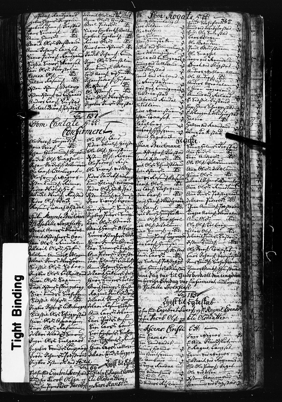 Fåberg prestekontor, SAH/PREST-086/H/Ha/Hab/L0001: Parish register (copy) no. 1, 1727-1767, p. 364-365