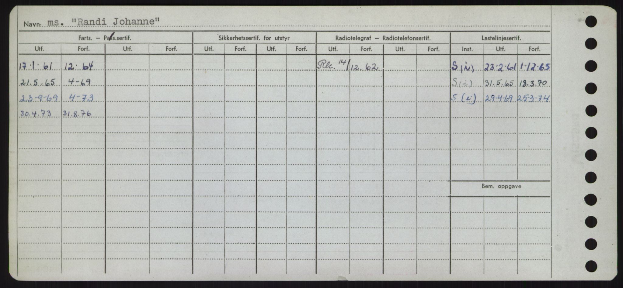 Sjøfartsdirektoratet med forløpere, Skipsmålingen, AV/RA-S-1627/H/Hd/L0030: Fartøy, Q-Riv, p. 186