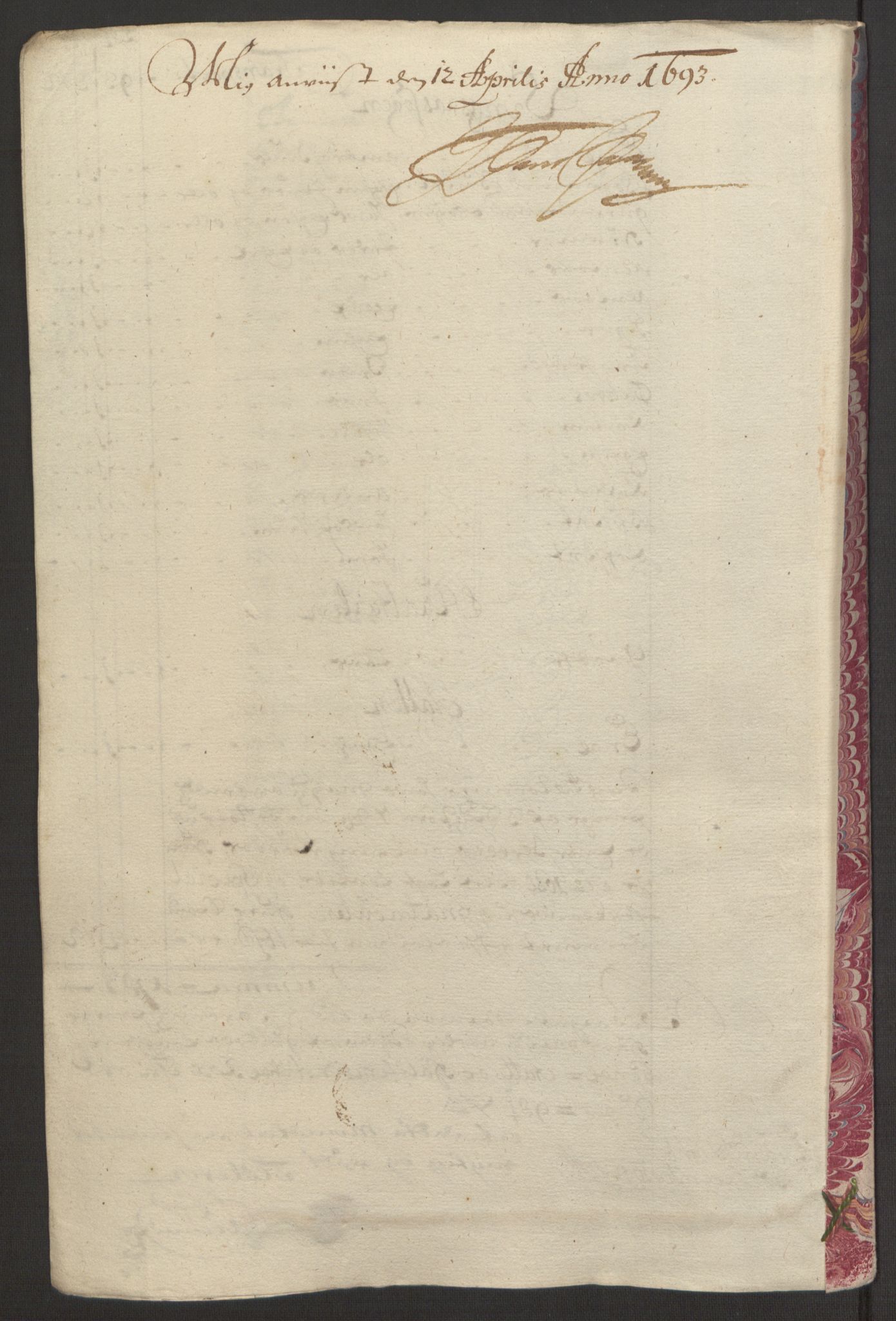 Rentekammeret inntil 1814, Reviderte regnskaper, Fogderegnskap, RA/EA-4092/R59/L3942: Fogderegnskap Gauldal, 1692, p. 185