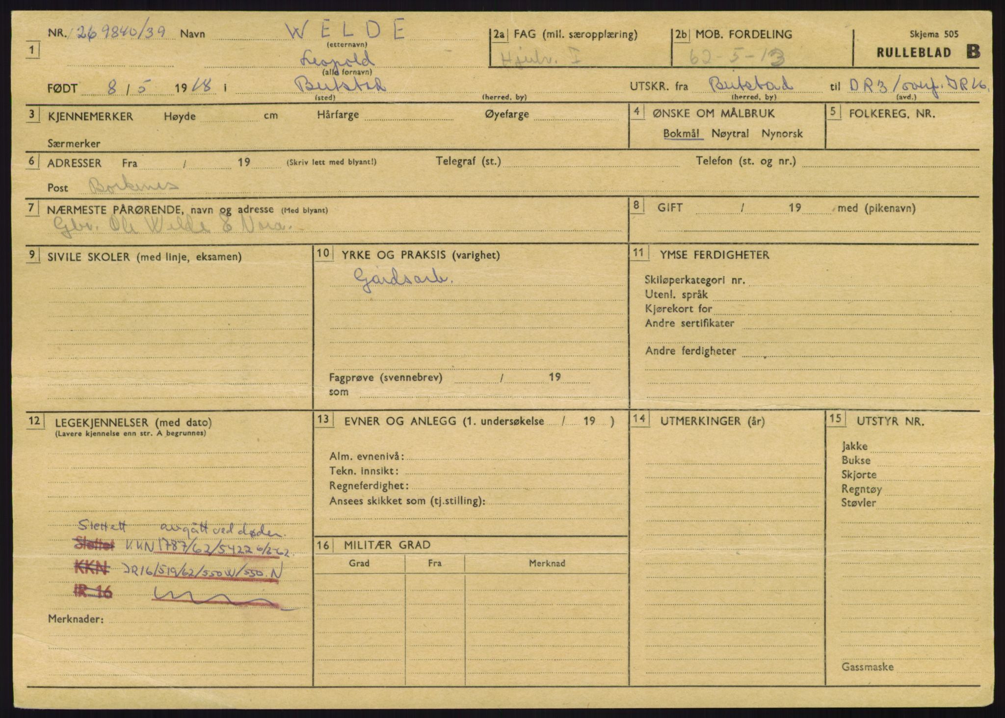 Forsvaret, Troms infanteriregiment nr. 16, AV/RA-RAFA-3146/P/Pa/L0023: Rulleblad for regimentets menige mannskaper, årsklasse 1939, 1939, p. 1327