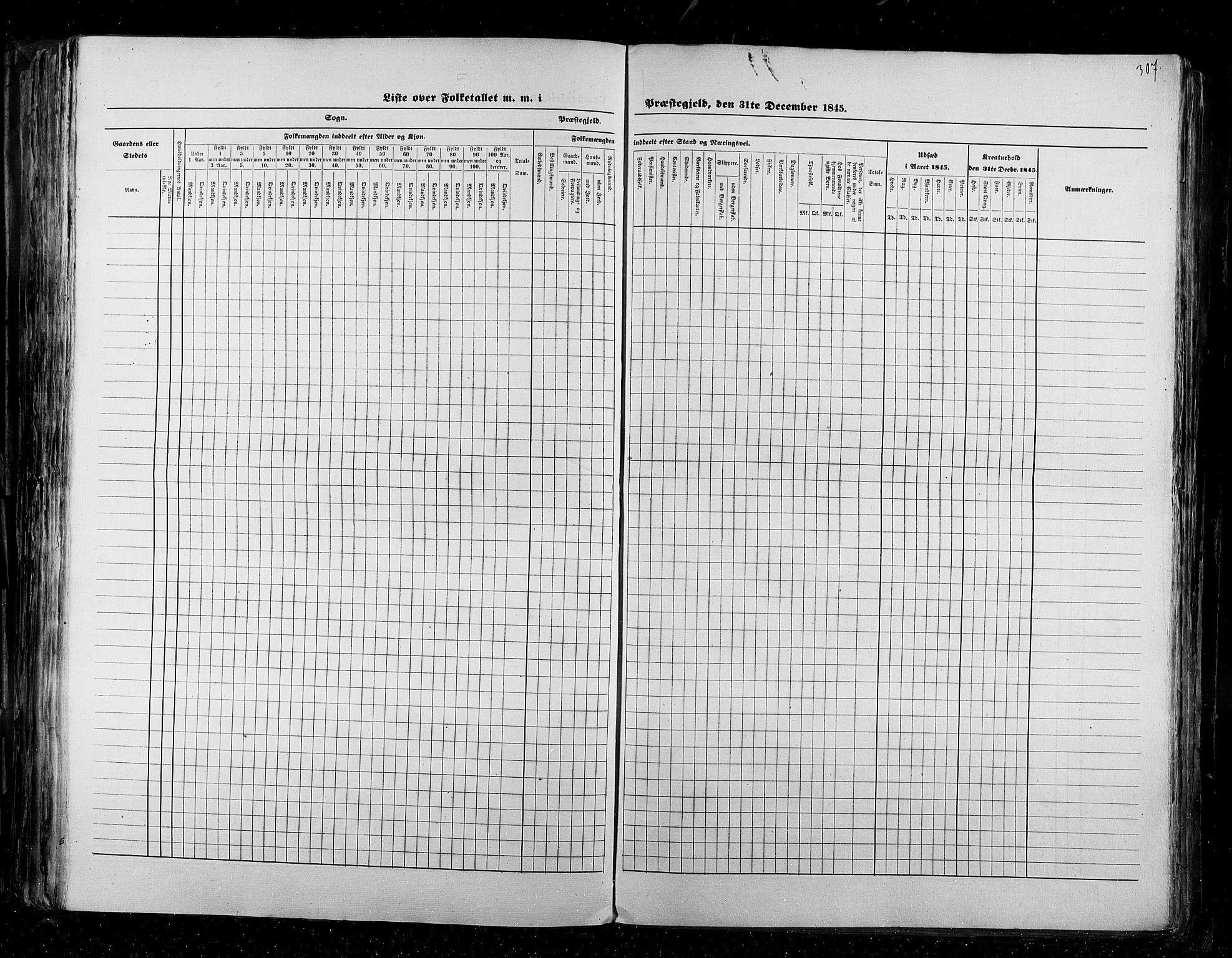 RA, Census 1845, vol. 2: Smålenenes amt og Akershus amt, 1845, p. 307