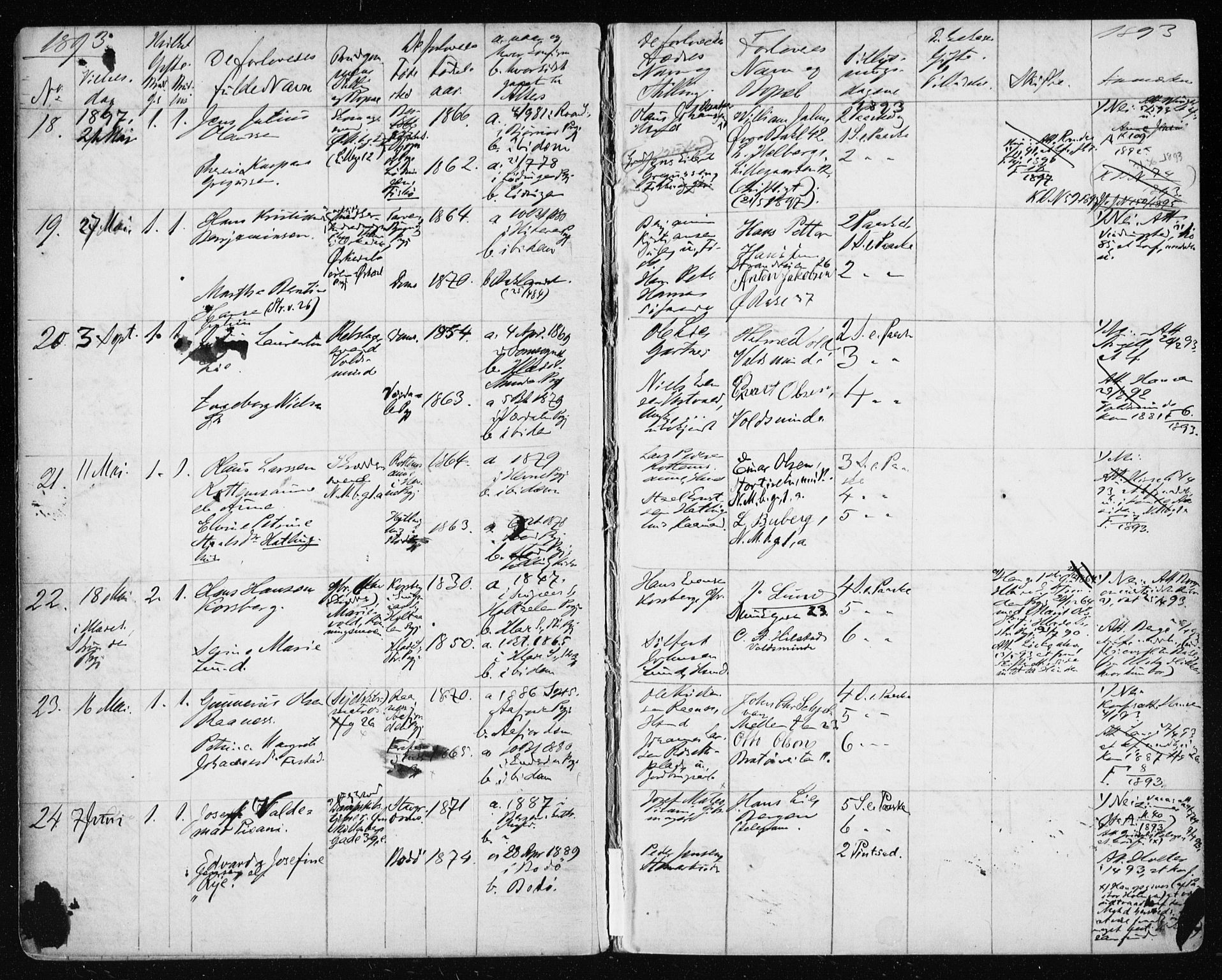 Ministerialprotokoller, klokkerbøker og fødselsregistre - Sør-Trøndelag, AV/SAT-A-1456/604/L0191: Parish register (official) no. 604A12, 1892-1900