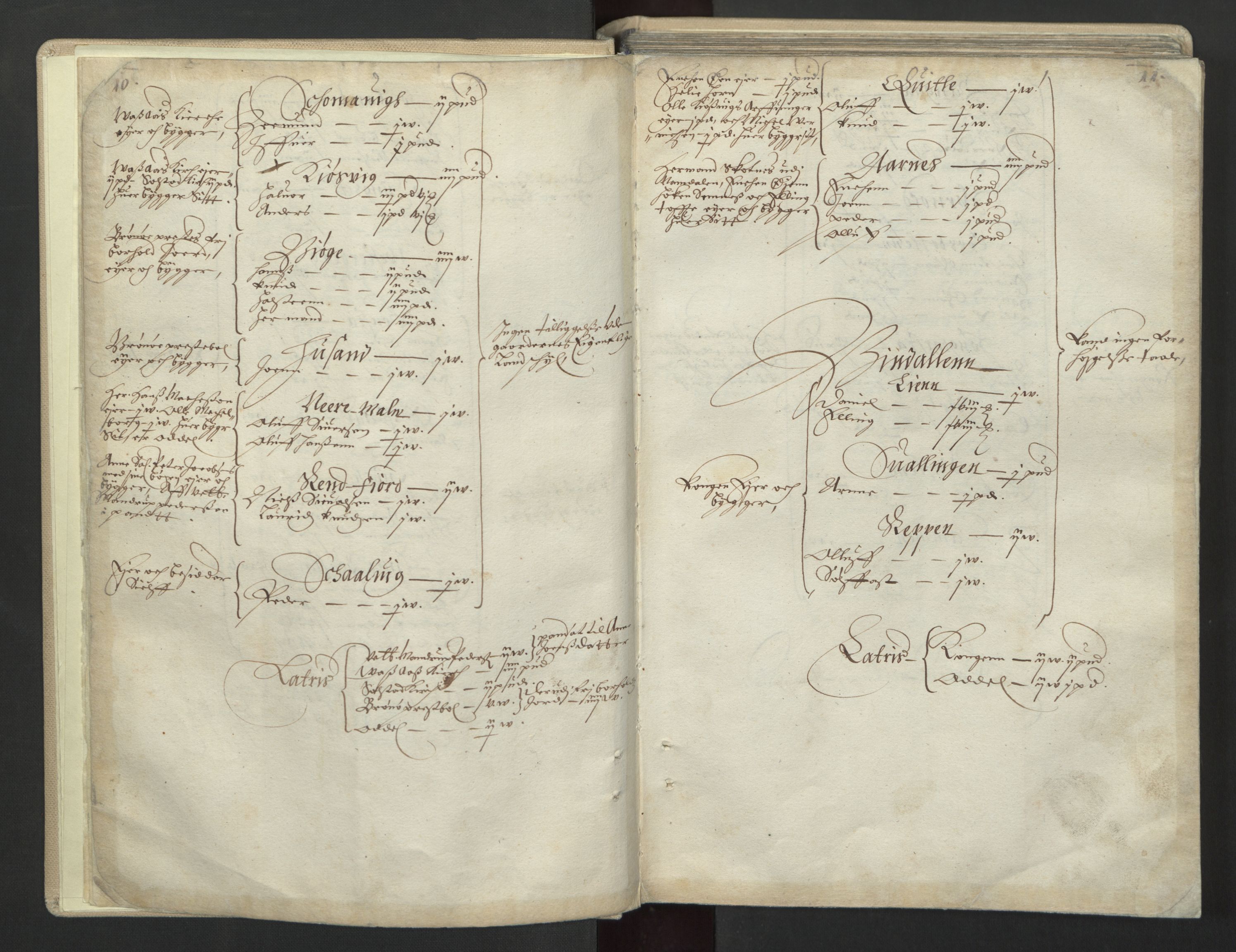 Rentekammeret inntil 1814, Realistisk ordnet avdeling, AV/RA-EA-4070/L/L0030/0001: Nordland lagdømme: / Alminnelig jordebok for Helgeland, Salten, Lofoten, Vesterålen, Andenes og Senja., 1661, p. 10-11