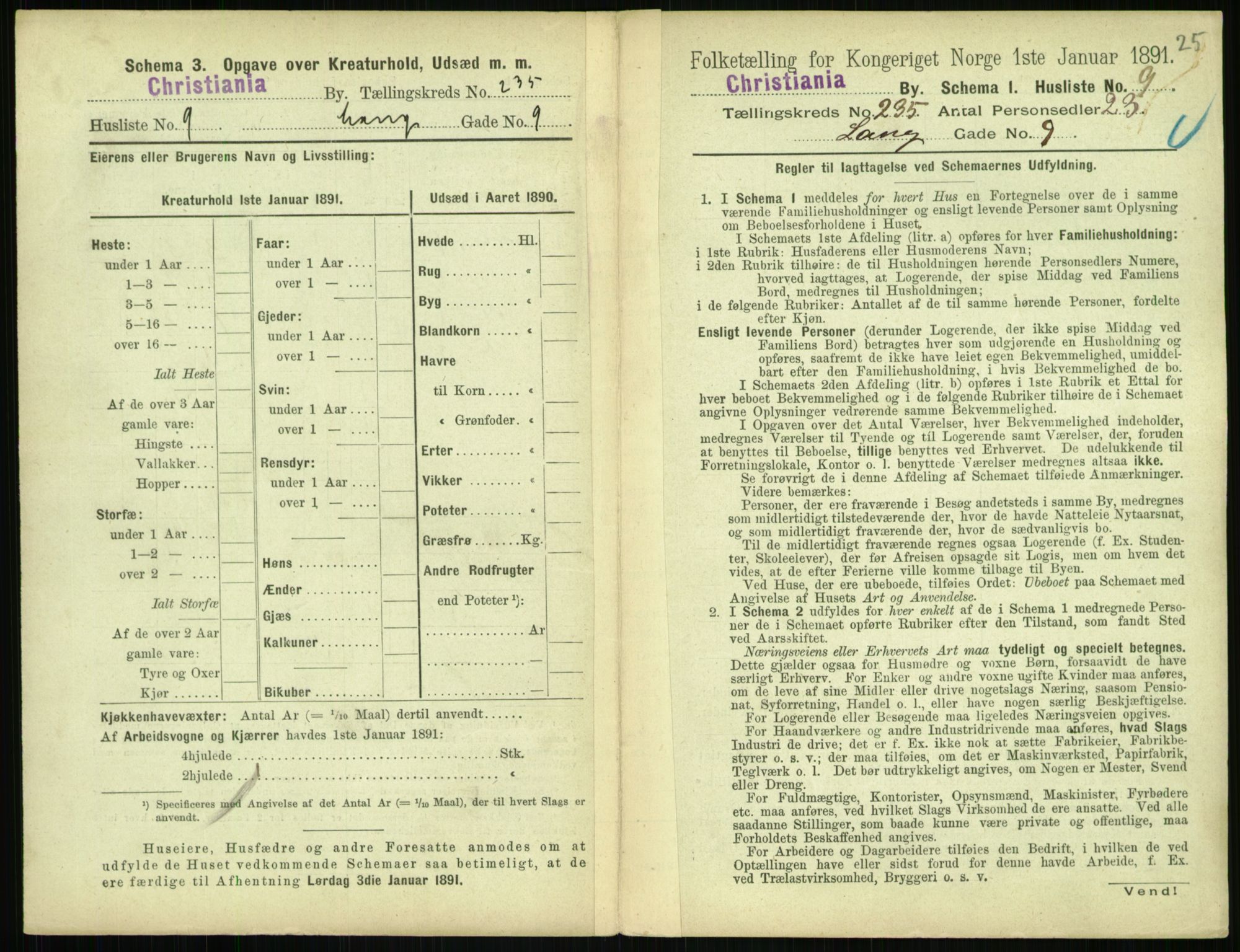 RA, 1891 census for 0301 Kristiania, 1891, p. 143772