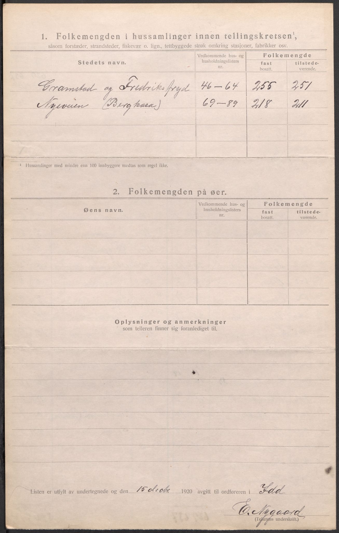 SAO, 1920 census for Idd, 1920, p. 10