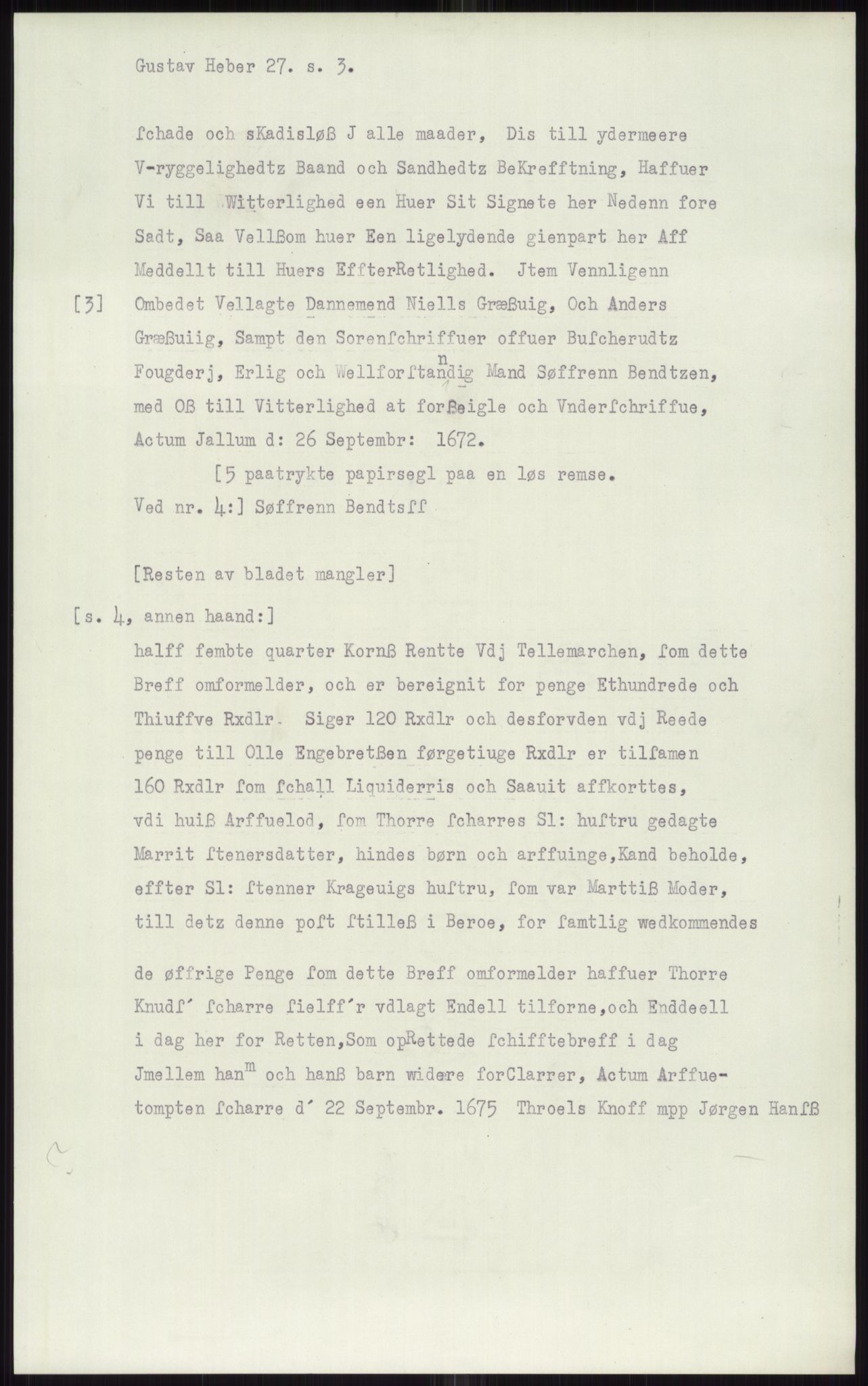 Samlinger til kildeutgivelse, Diplomavskriftsamlingen, AV/RA-EA-4053/H/Ha, p. 1575