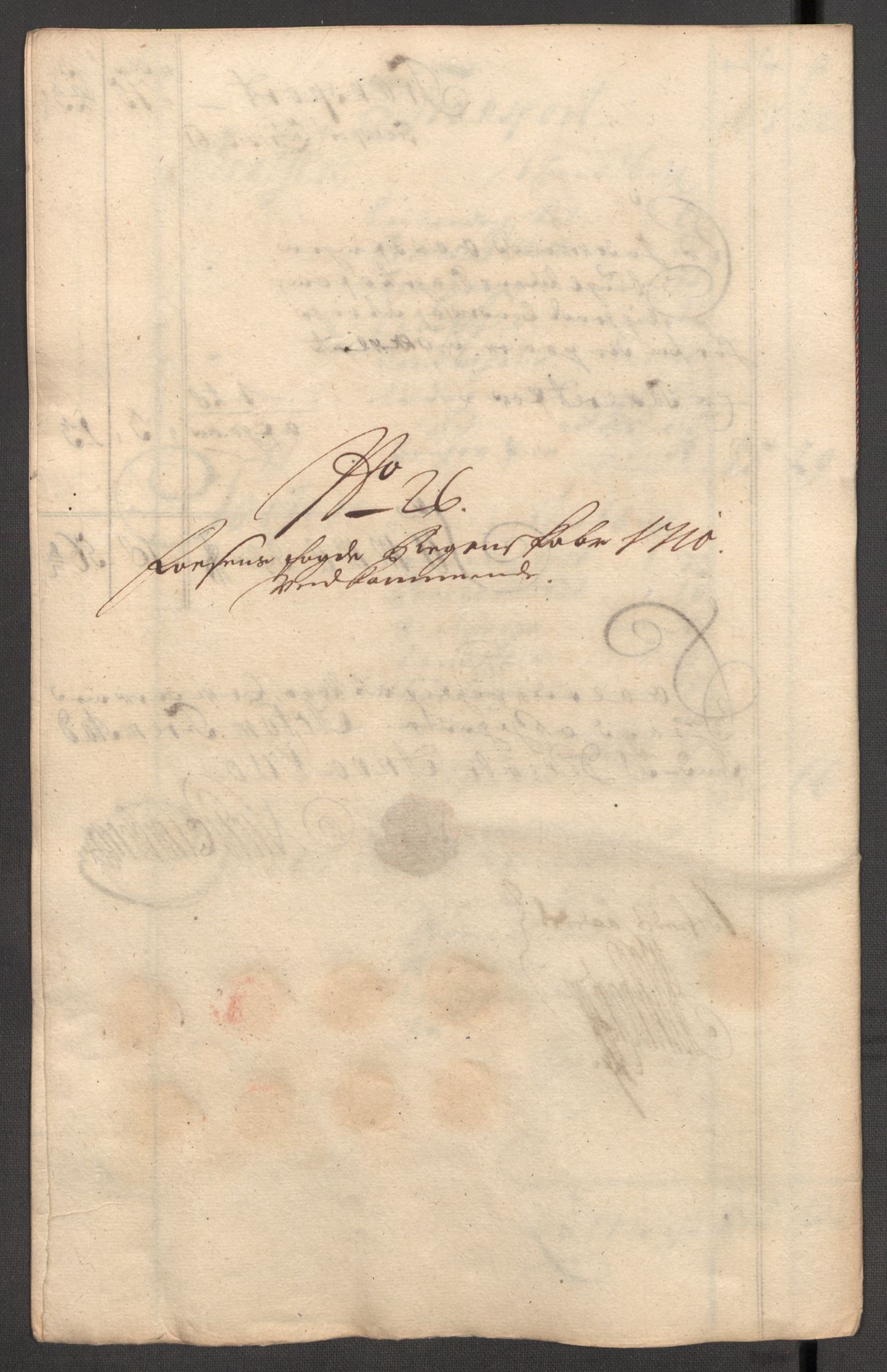 Rentekammeret inntil 1814, Reviderte regnskaper, Fogderegnskap, AV/RA-EA-4092/R57/L3859: Fogderegnskap Fosen, 1710, p. 161