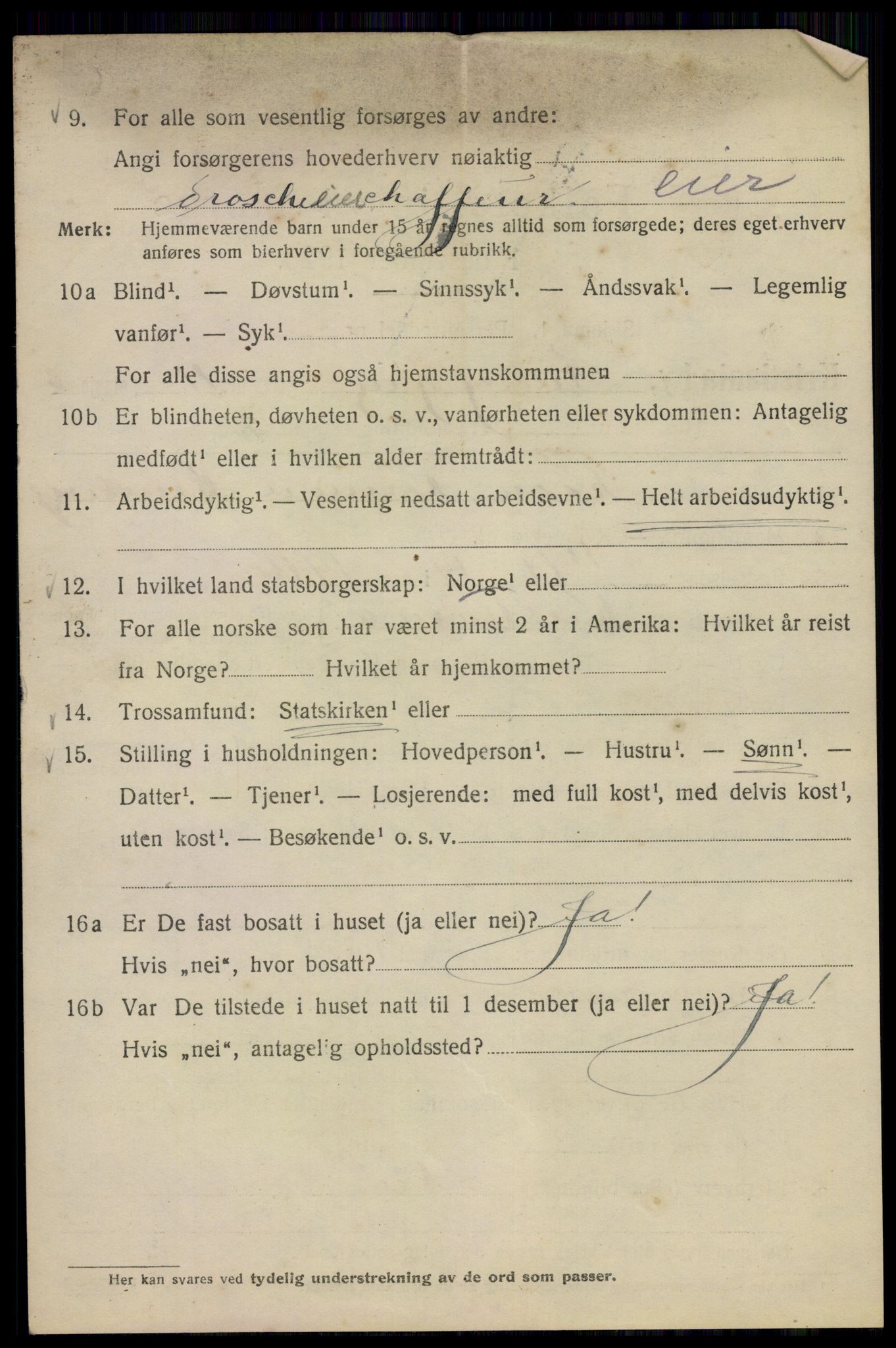 SAO, 1920 census for Kristiania, 1920, p. 229064