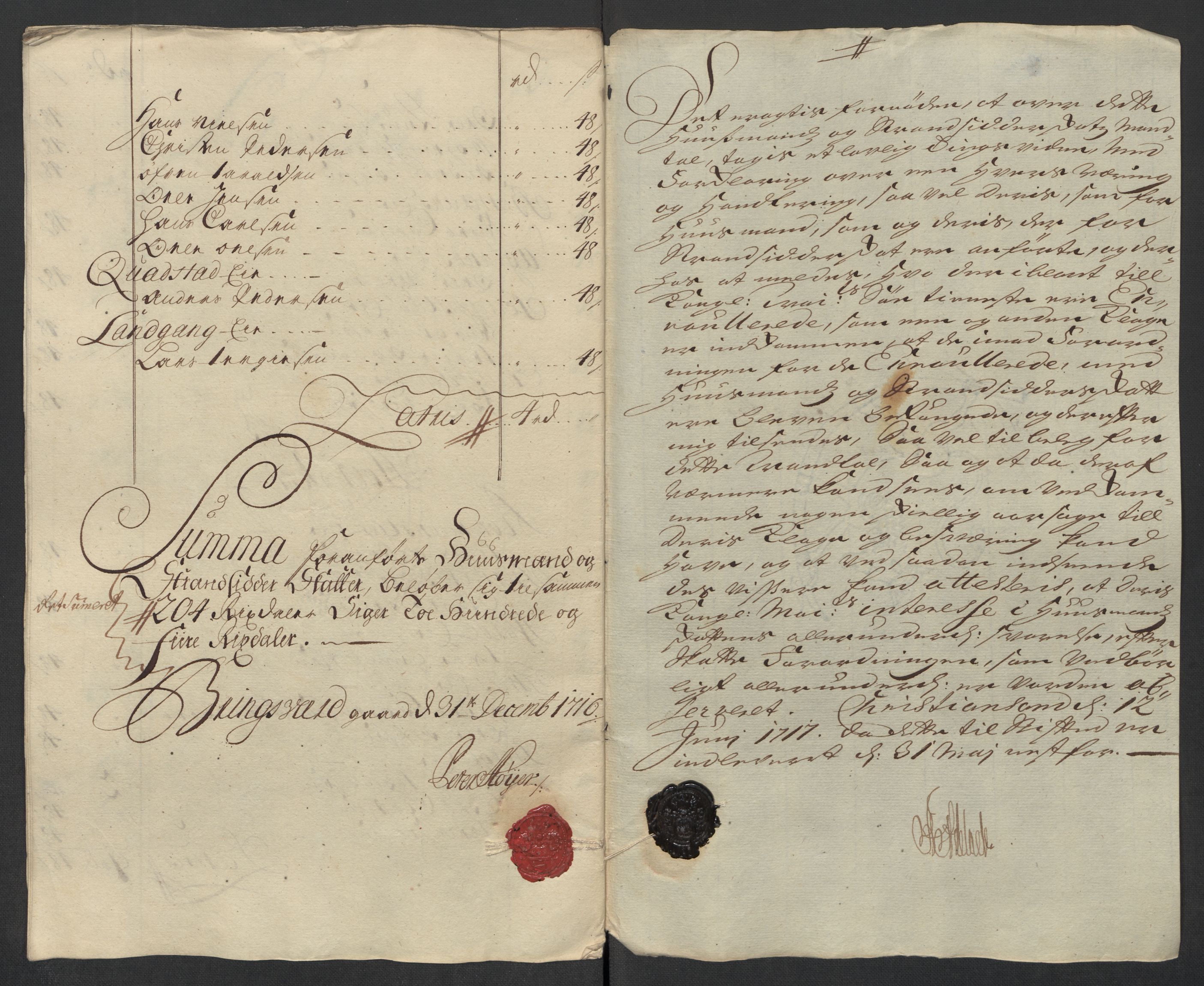 Rentekammeret inntil 1814, Reviderte regnskaper, Fogderegnskap, RA/EA-4092/R39/L2325: Fogderegnskap Nedenes, 1716, p. 155