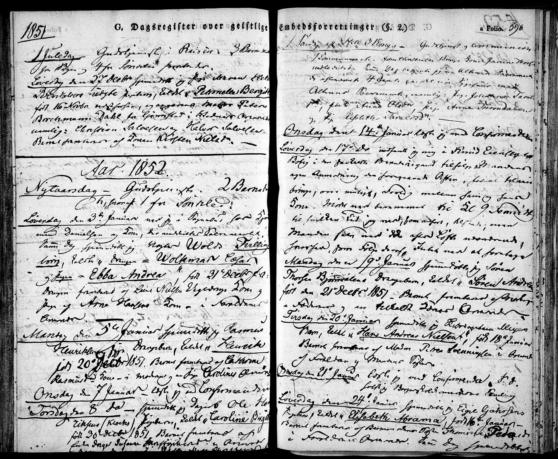 Risør sokneprestkontor, AV/SAK-1111-0035/F/Fa/L0003: Parish register (official) no. A 3, 1838-1864, p. 596