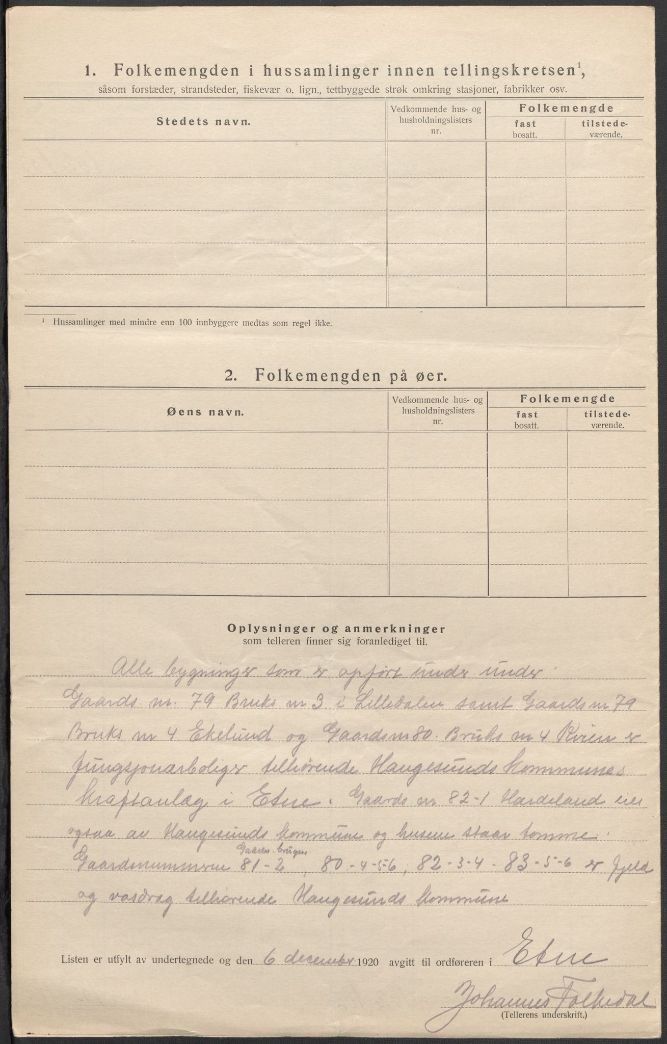 SAB, 1920 census for Etne, 1920, p. 24