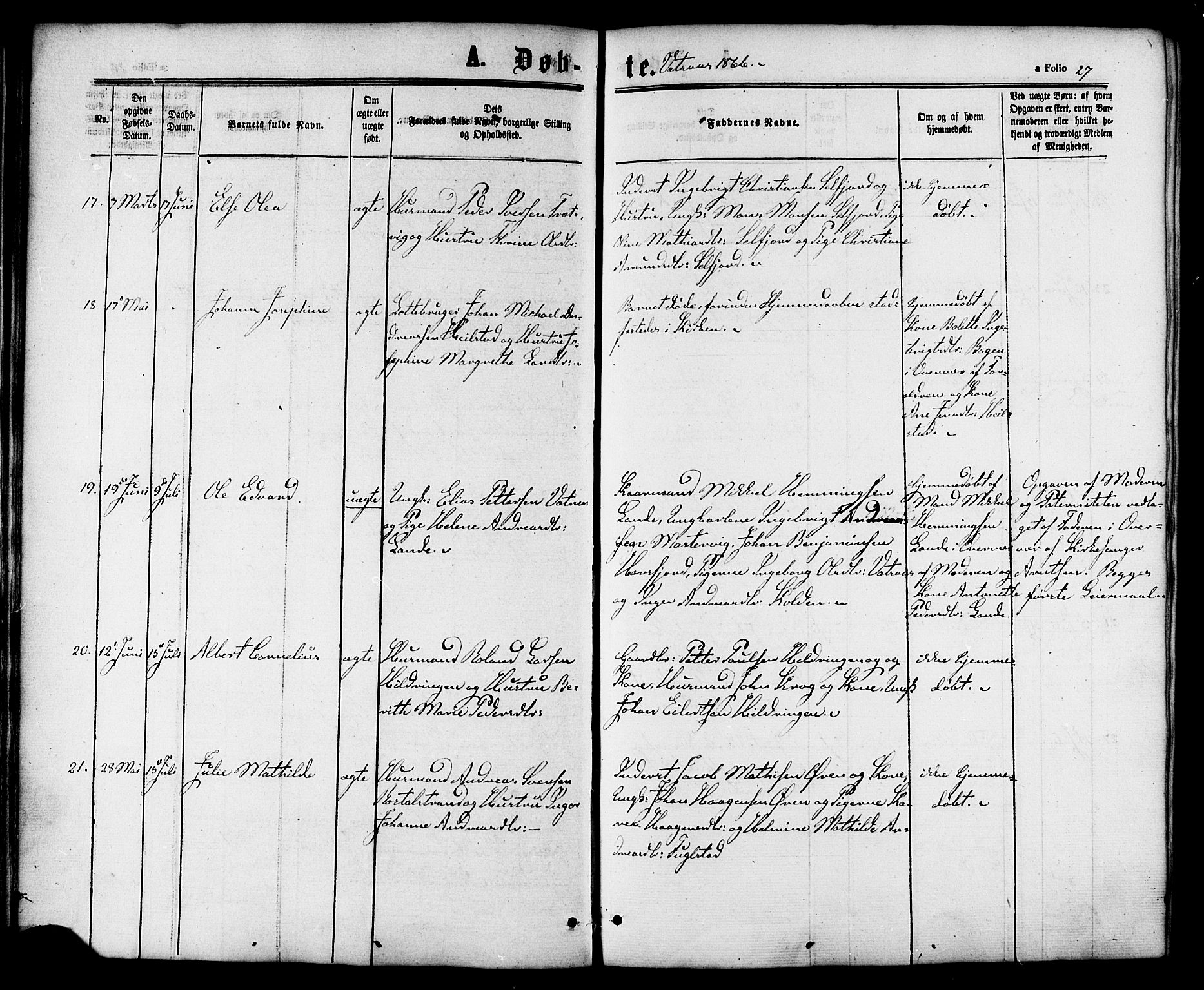 Ministerialprotokoller, klokkerbøker og fødselsregistre - Nordland, AV/SAT-A-1459/810/L0146: Parish register (official) no. 810A08 /1, 1862-1874, p. 27