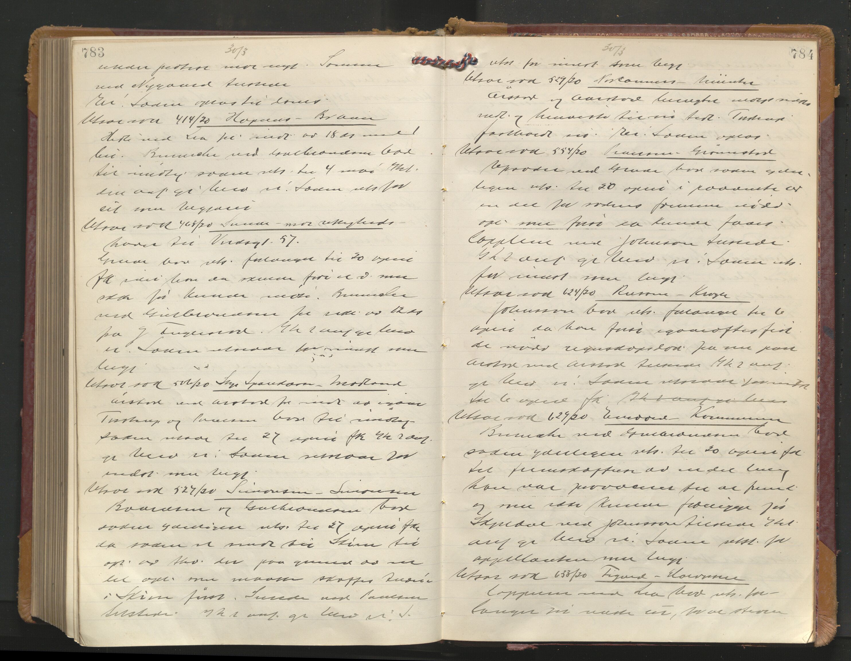 Stavanger byrett, AV/SAST-A-100455/001/3/320/3201BA/L0001: Bytingprotokoll, 1920-1921, p. 783-784