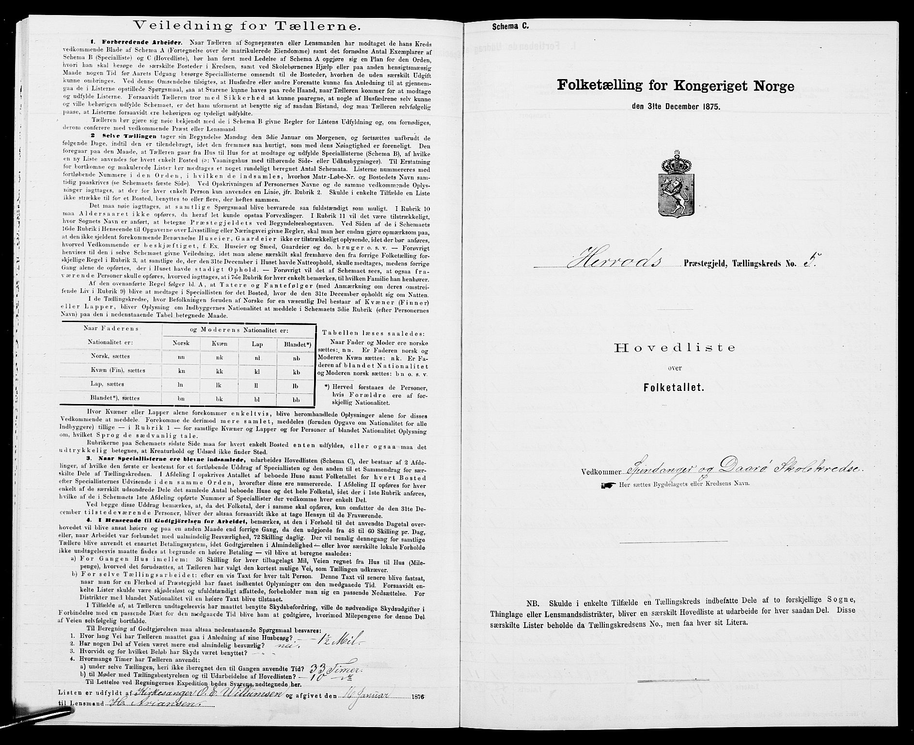 SAK, 1875 census for 1039P Herad, 1875, p. 29