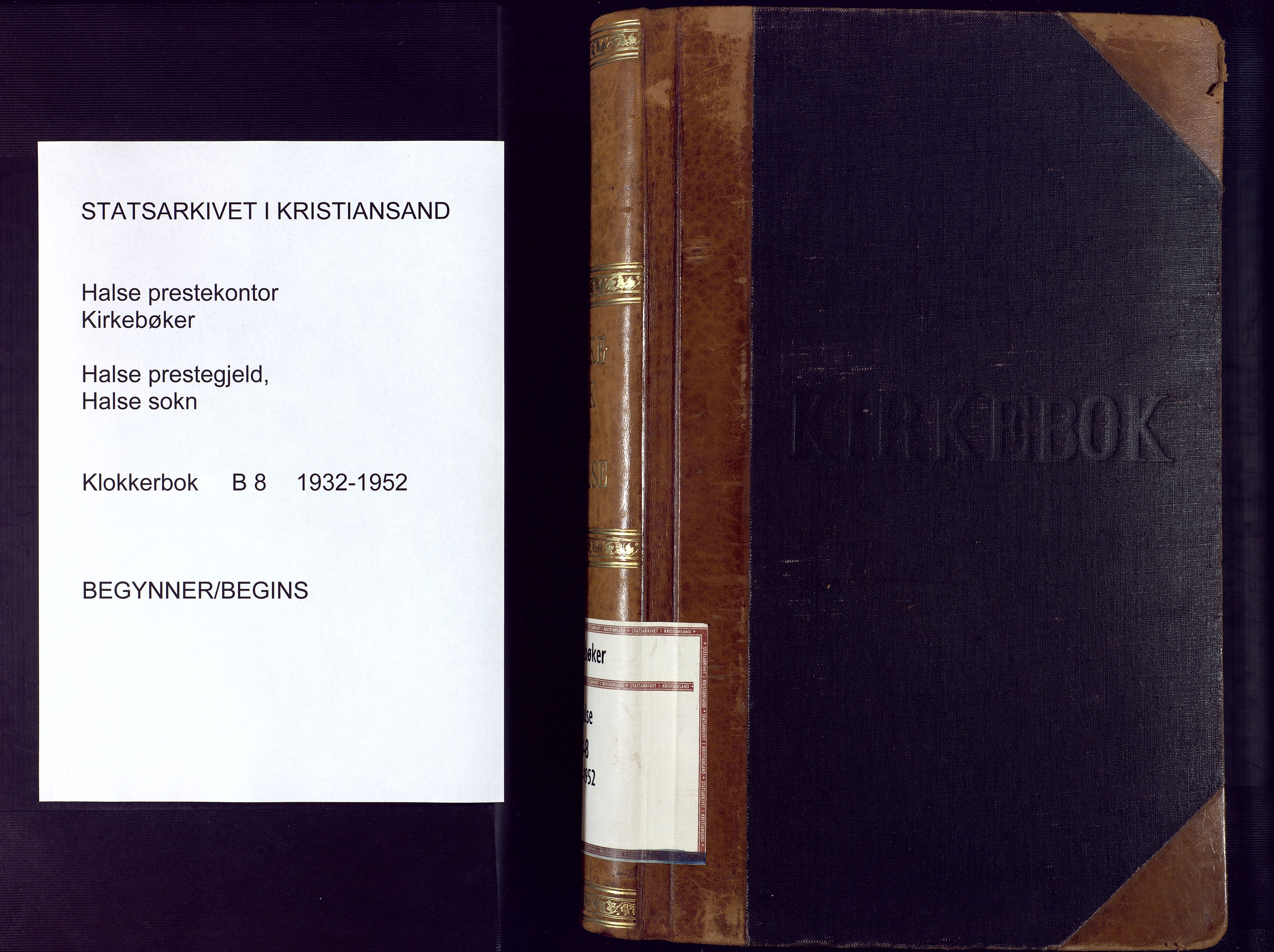 Mandal sokneprestkontor, SAK/1111-0030/F/Fb/Fba/L0014: Parish register (copy) no. B 8, 1932-1952