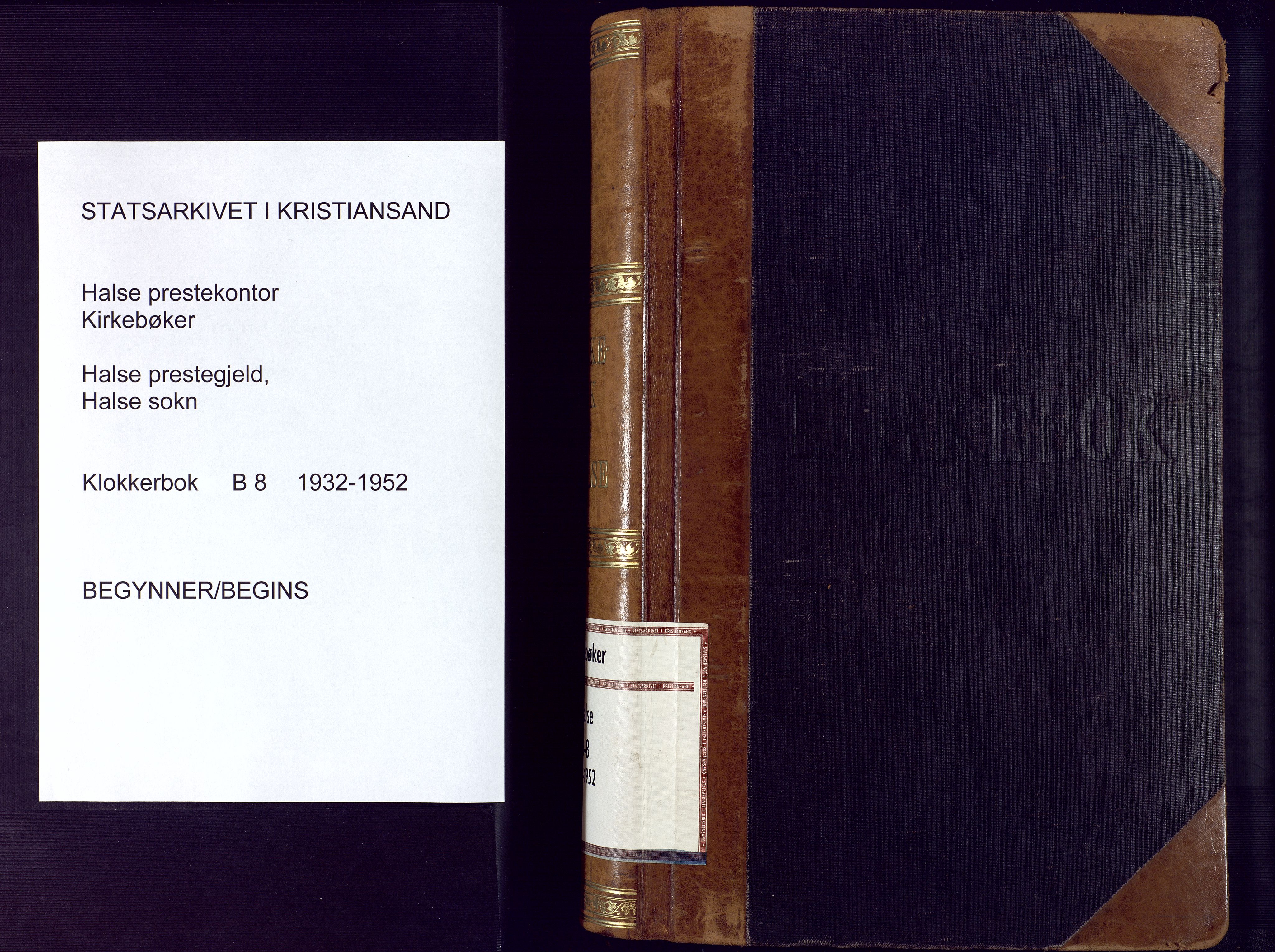 Mandal sokneprestkontor, AV/SAK-1111-0030/F/Fb/Fba/L0014: Parish register (copy) no. B 8, 1932-1952