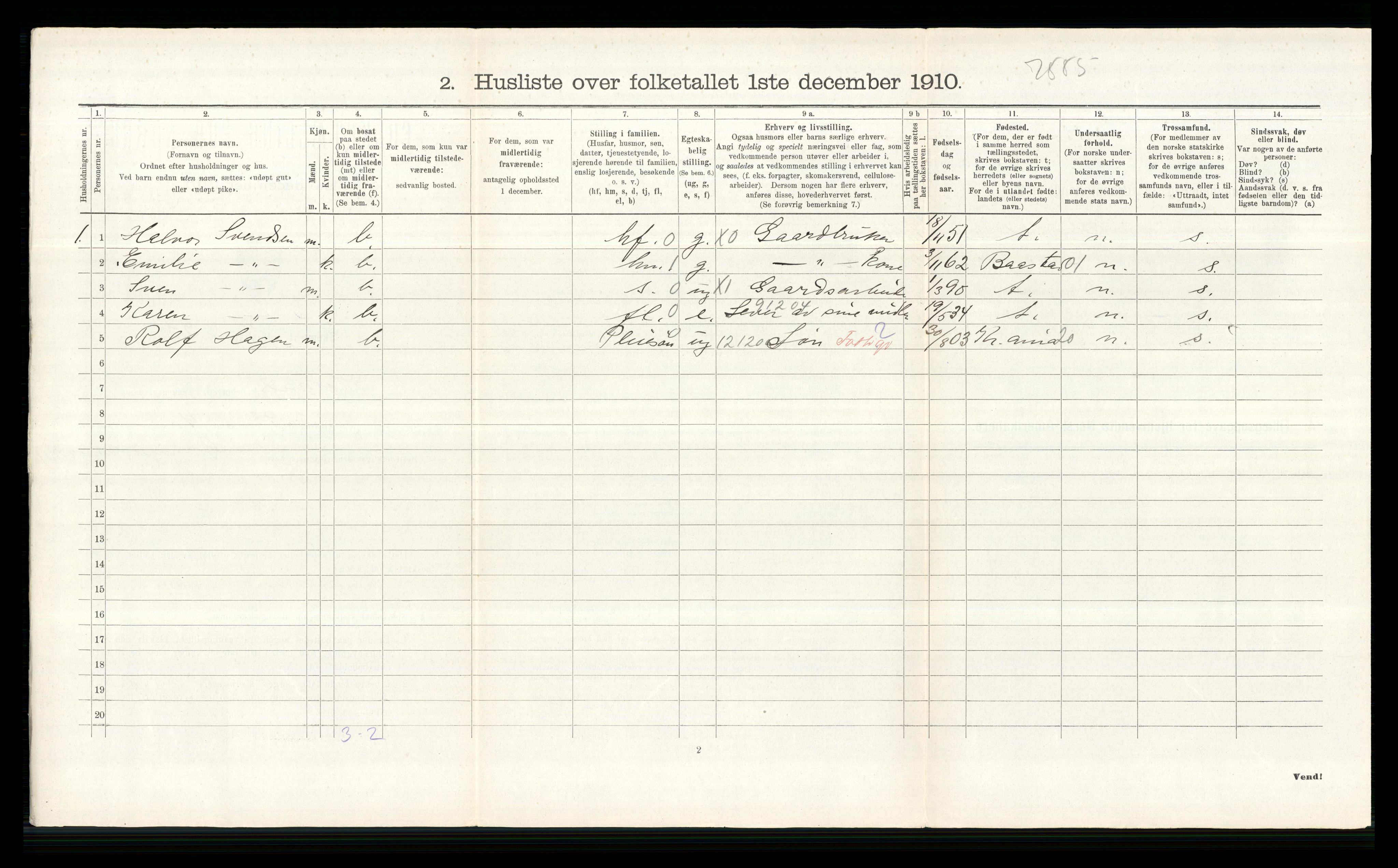 RA, 1910 census for Høland, 1910, p. 1370