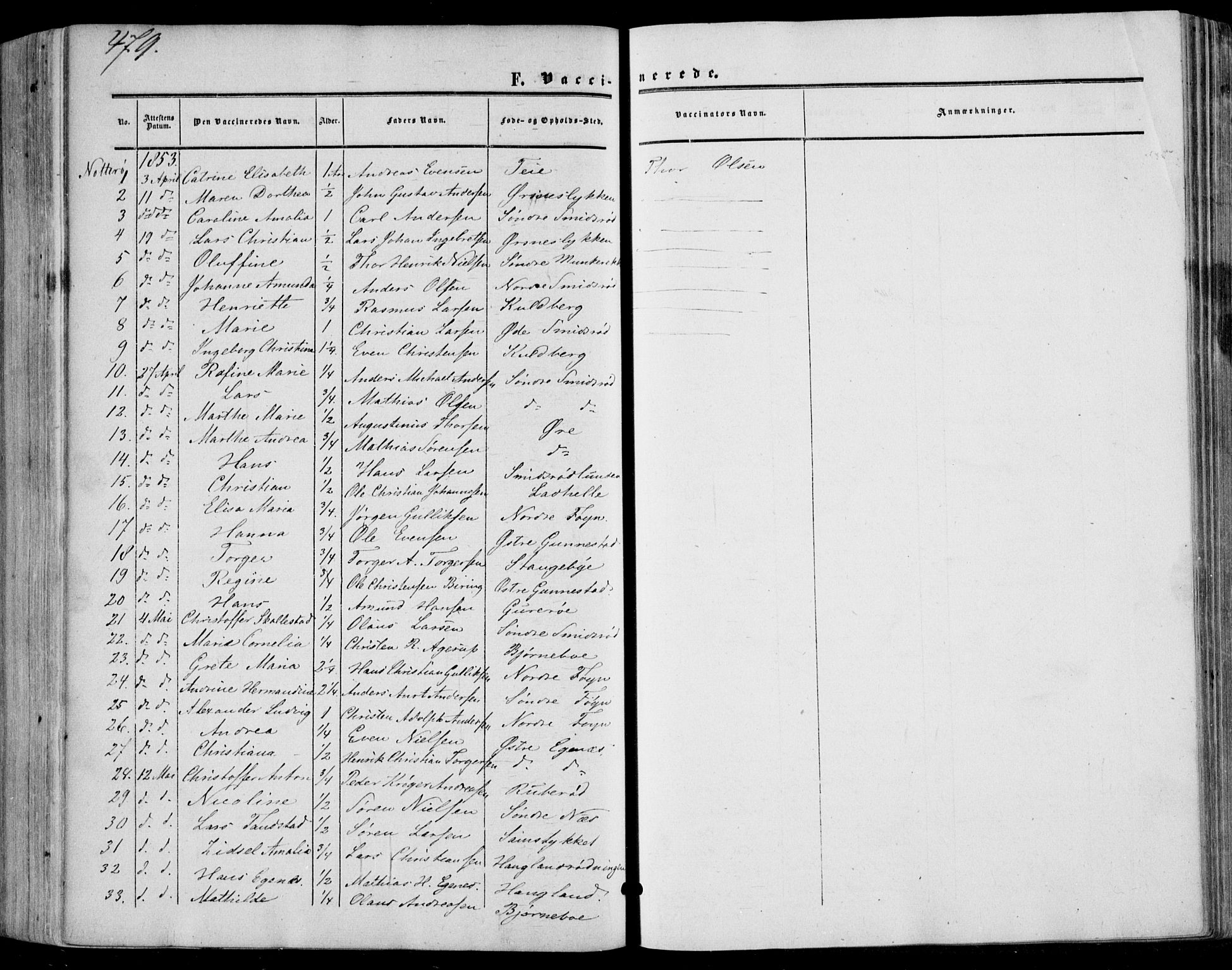 Nøtterøy kirkebøker, AV/SAKO-A-354/F/Fa/L0006: Parish register (official) no. I 6, 1852-1864, p. 479