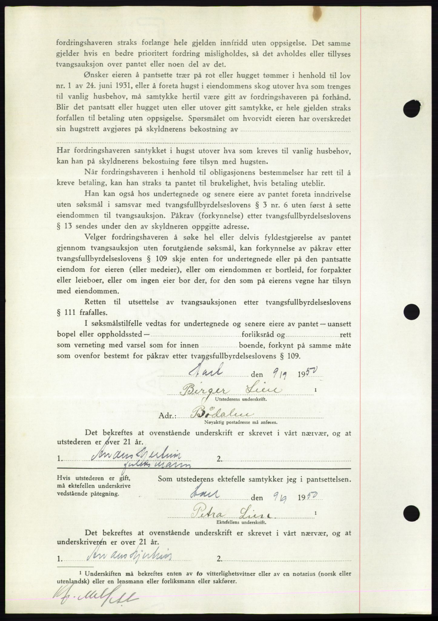 Nordmøre sorenskriveri, AV/SAT-A-4132/1/2/2Ca: Mortgage book no. B105, 1950-1950, Diary no: : 2883/1950