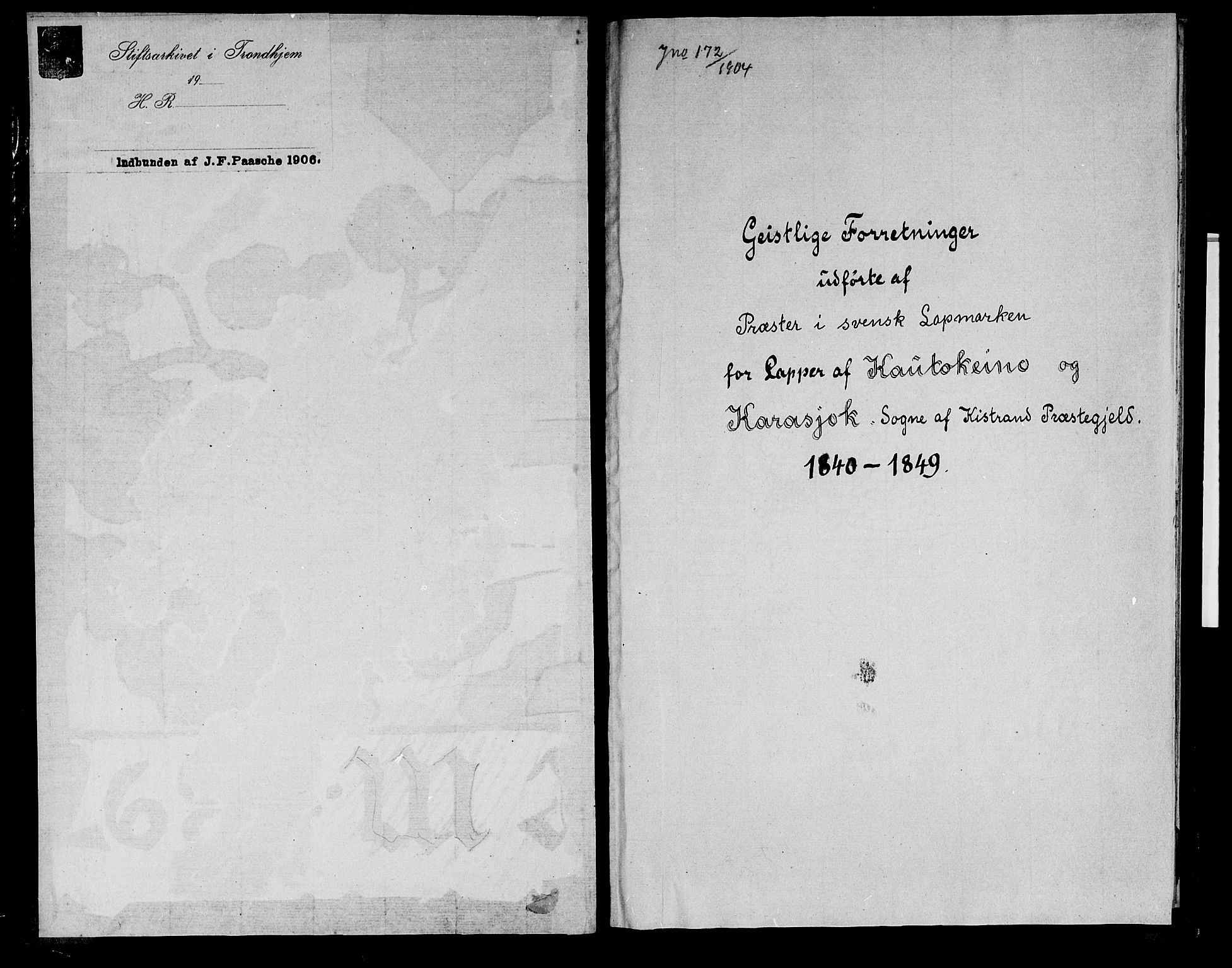 Kistrand/Porsanger sokneprestembete, SATØ/S-1351/H/Ha/L0011.kirke: Parish register (official) no. 11, 1840-1849