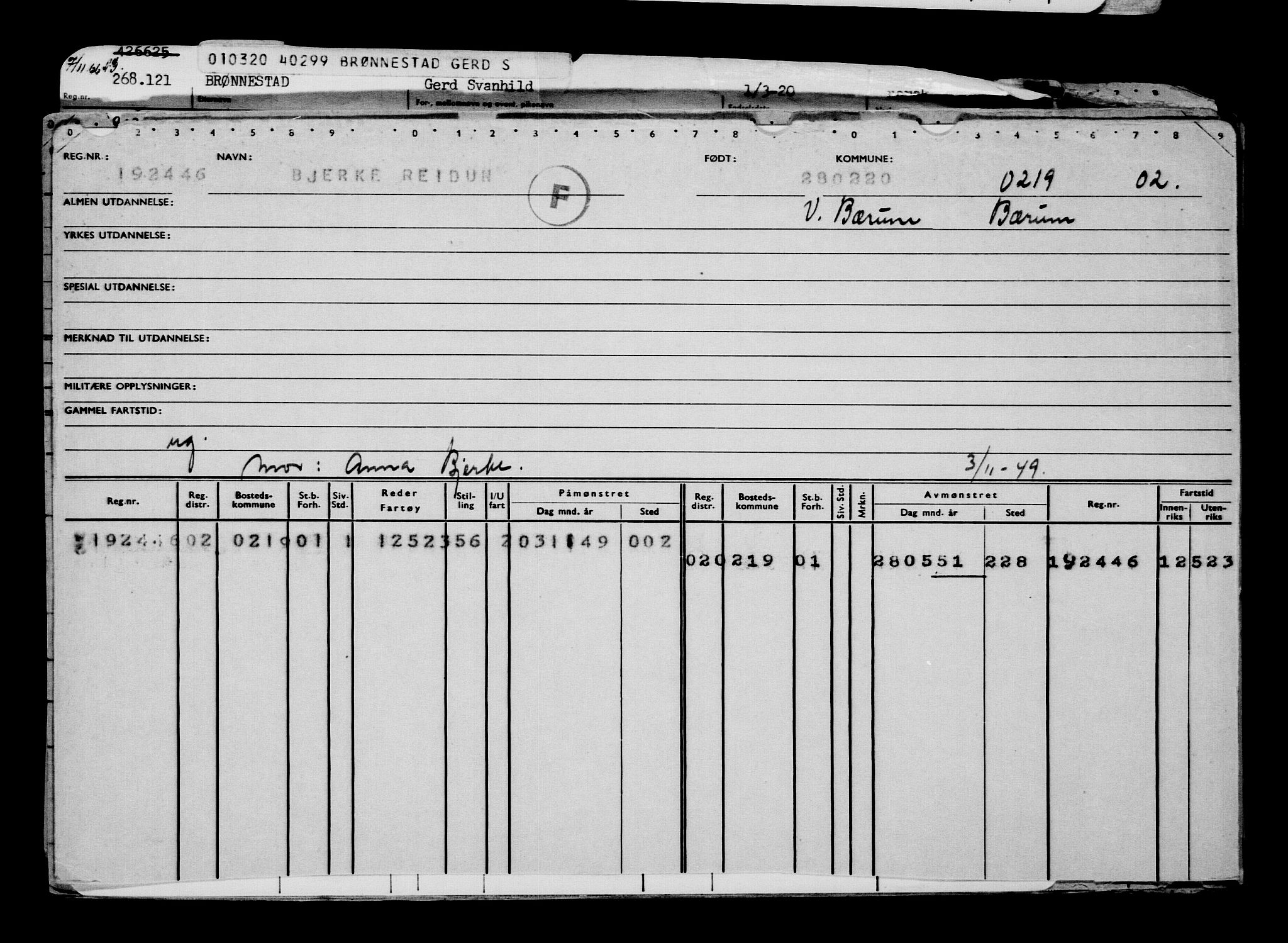 Direktoratet for sjømenn, AV/RA-S-3545/G/Gb/L0177: Hovedkort, 1920, p. 590