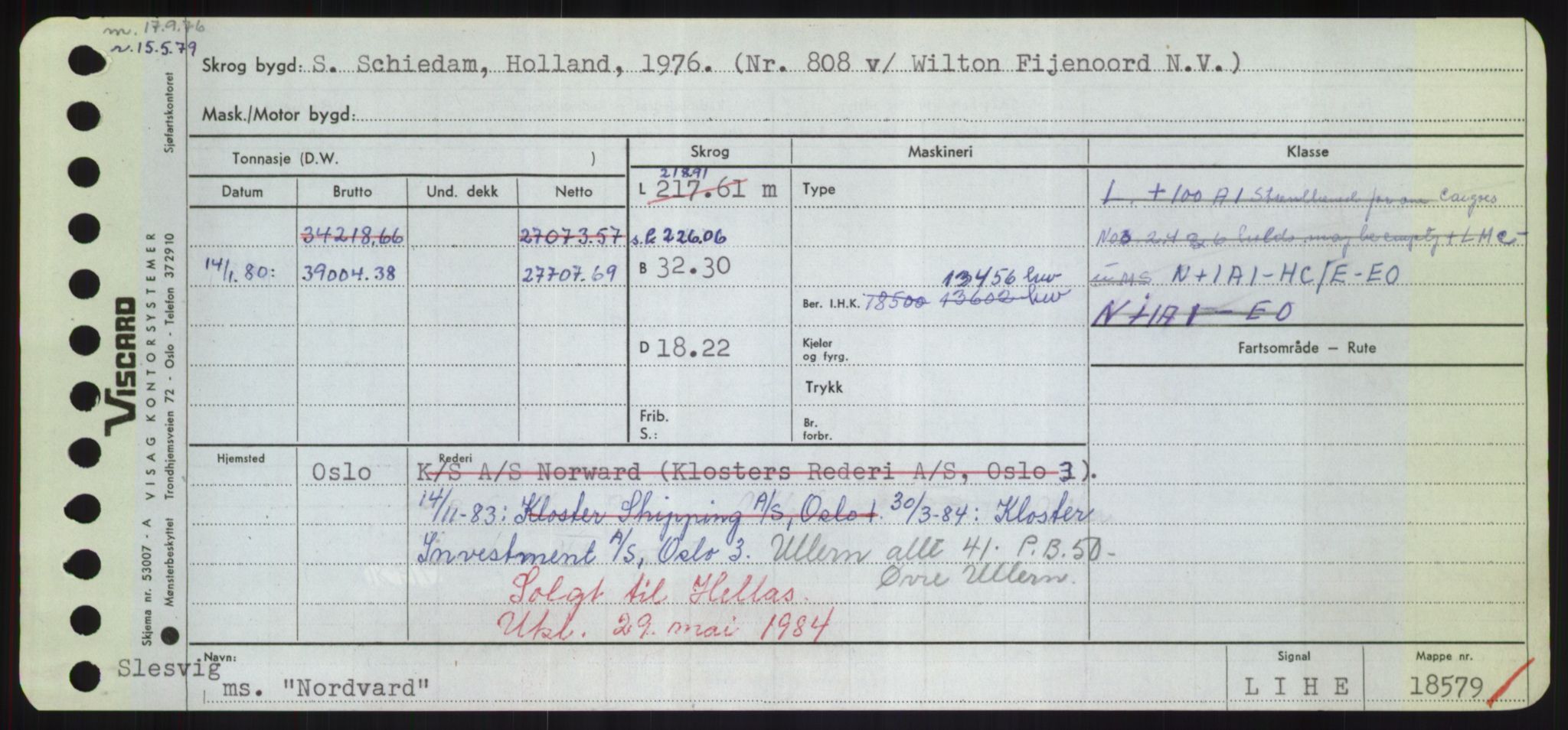 Sjøfartsdirektoratet med forløpere, Skipsmålingen, RA/S-1627/H/Hd/L0026: Fartøy, N-Norhol, p. 569