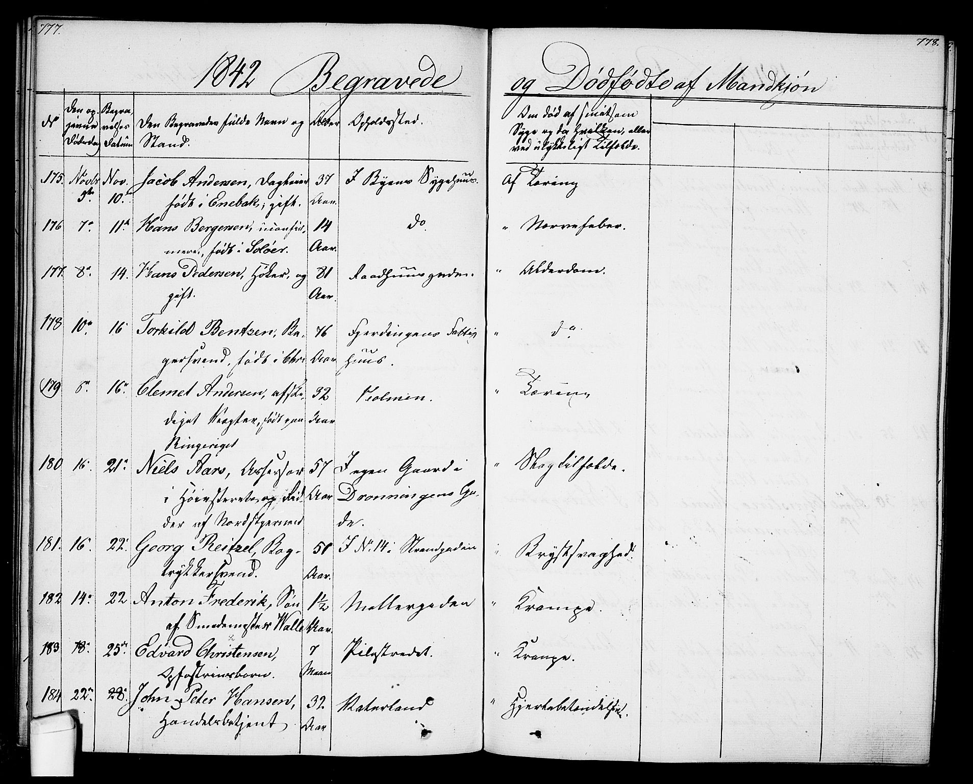 Oslo domkirke Kirkebøker, SAO/A-10752/F/Fa/L0024: Parish register (official) no. 24, 1833-1846, p. 777-778