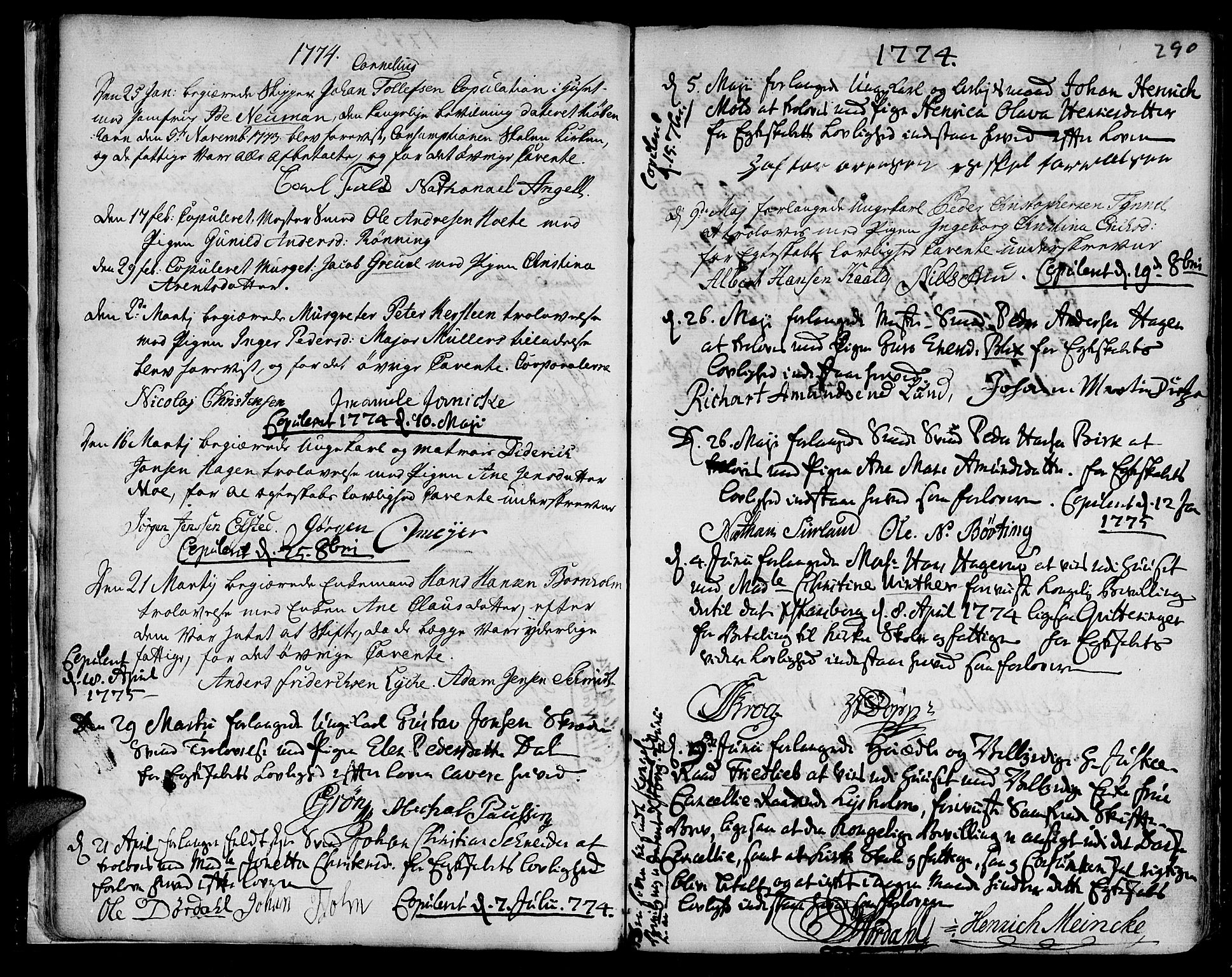 Ministerialprotokoller, klokkerbøker og fødselsregistre - Sør-Trøndelag, SAT/A-1456/601/L0038: Parish register (official) no. 601A06, 1766-1877, p. 290