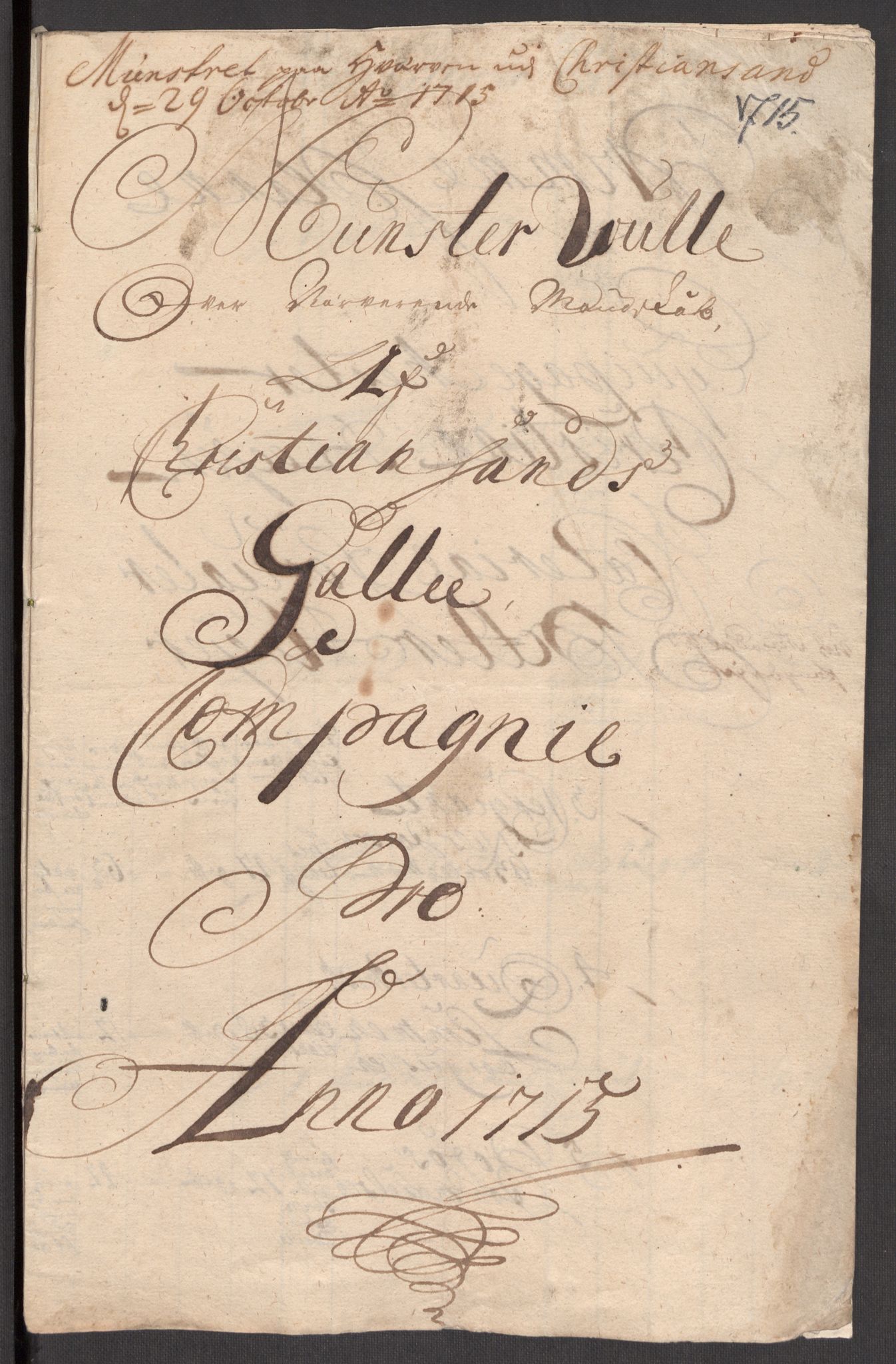 Kommanderende general (KG I) med Det norske krigsdirektorium, RA/EA-5419/E/Eb/L0001: Ruller over noen kompanier som tjenestegjorde på flåten, 1712-1721, p. 640