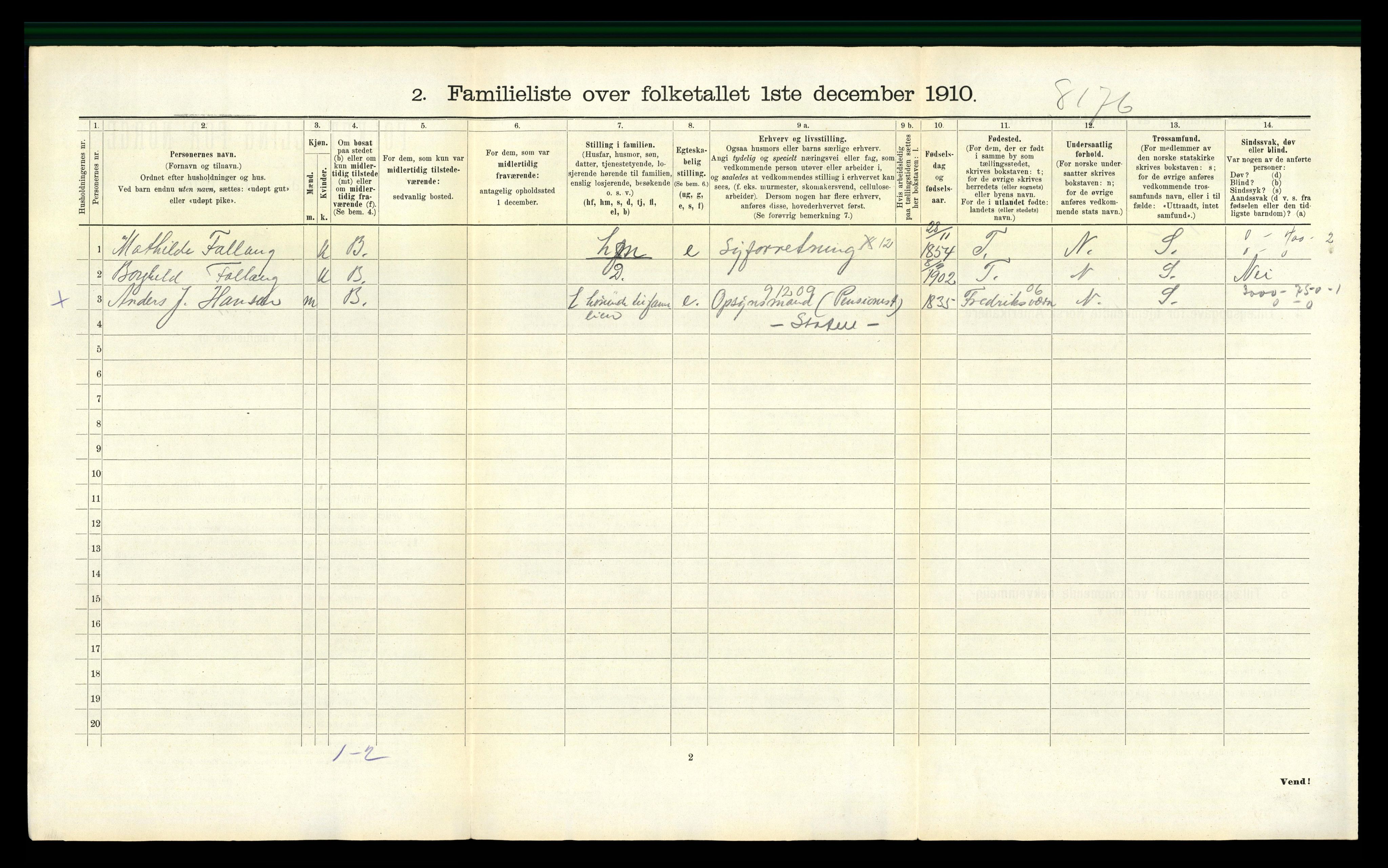 RA, 1910 census for Horten, 1910, p. 489