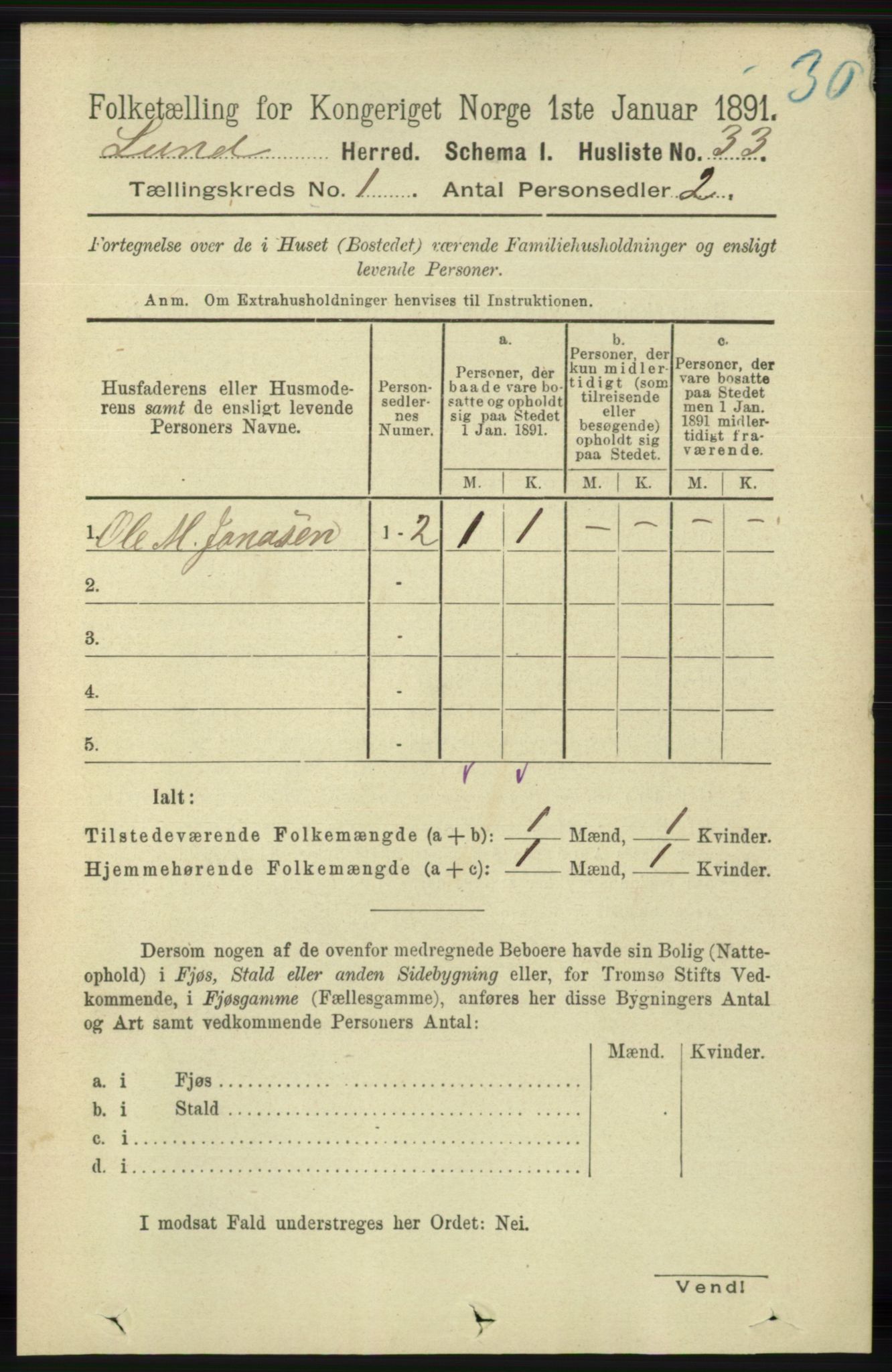 RA, 1891 census for 1112 Lund, 1891, p. 49