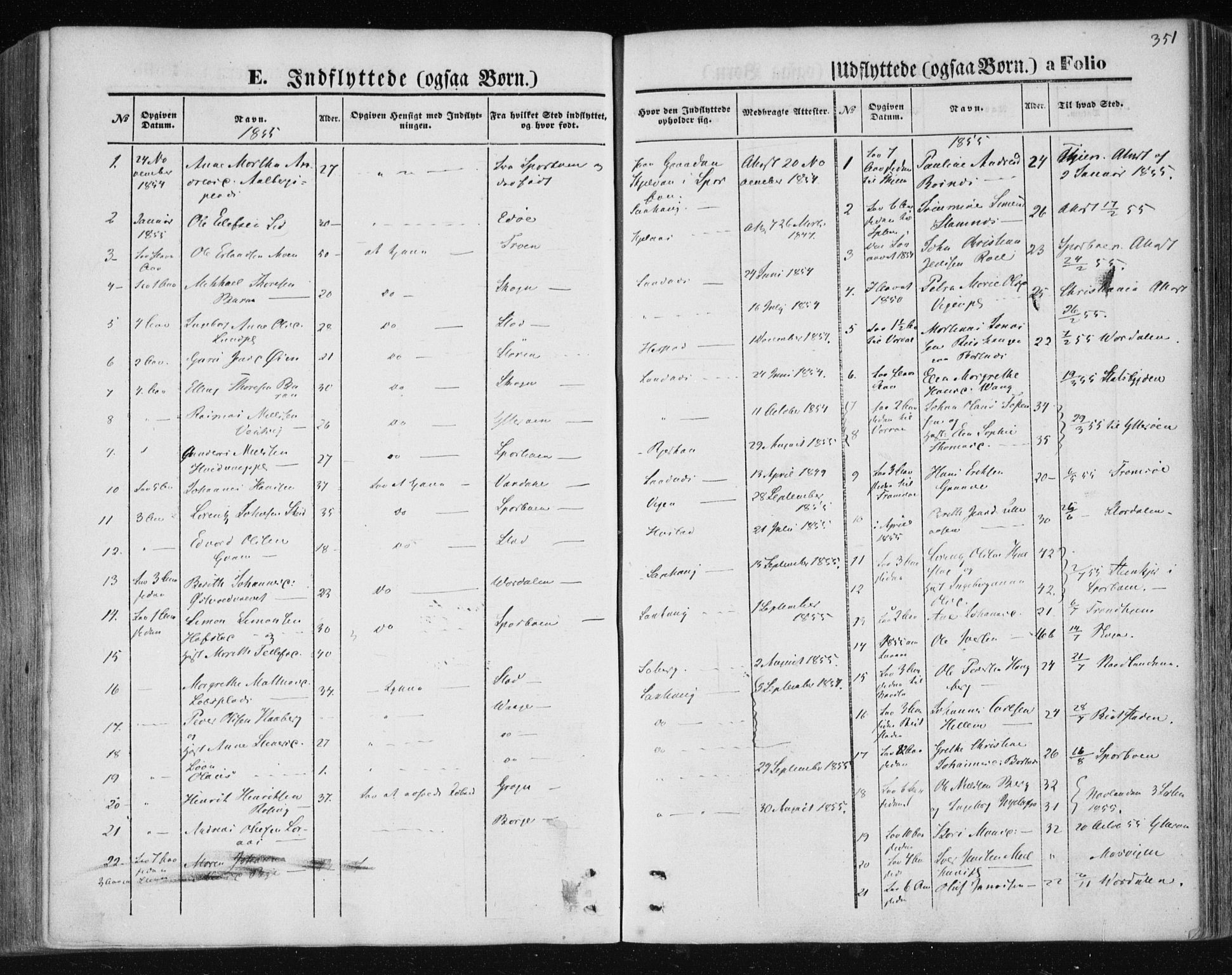 Ministerialprotokoller, klokkerbøker og fødselsregistre - Nord-Trøndelag, SAT/A-1458/730/L0283: Parish register (official) no. 730A08, 1855-1865, p. 351