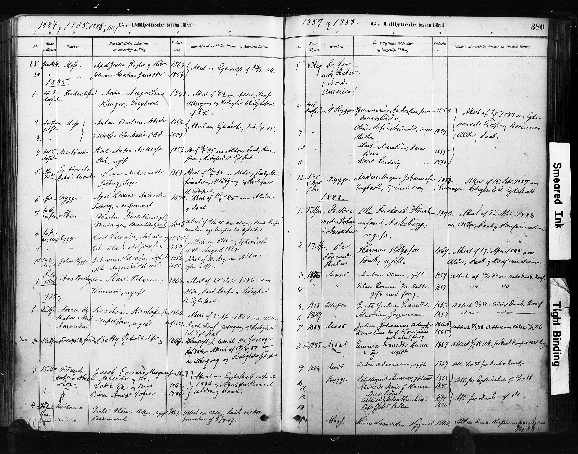 Råde prestekontor kirkebøker, AV/SAO-A-2009/F/Fa/L0007: Parish register (official) no. 7, 1878-1902, p. 380