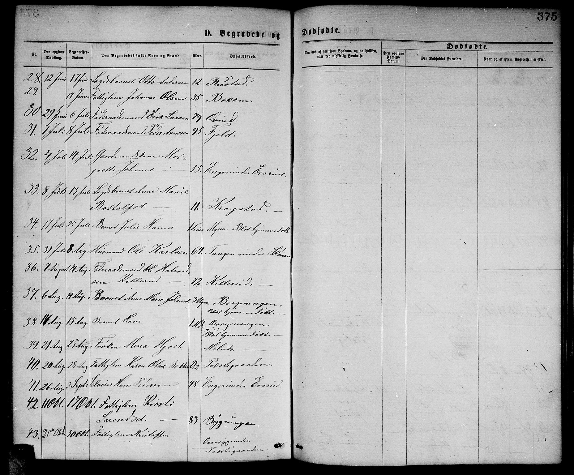 Enebakk prestekontor Kirkebøker, SAO/A-10171c/G/Ga/L0005: Parish register (copy) no. I 5, 1867-1888, p. 375