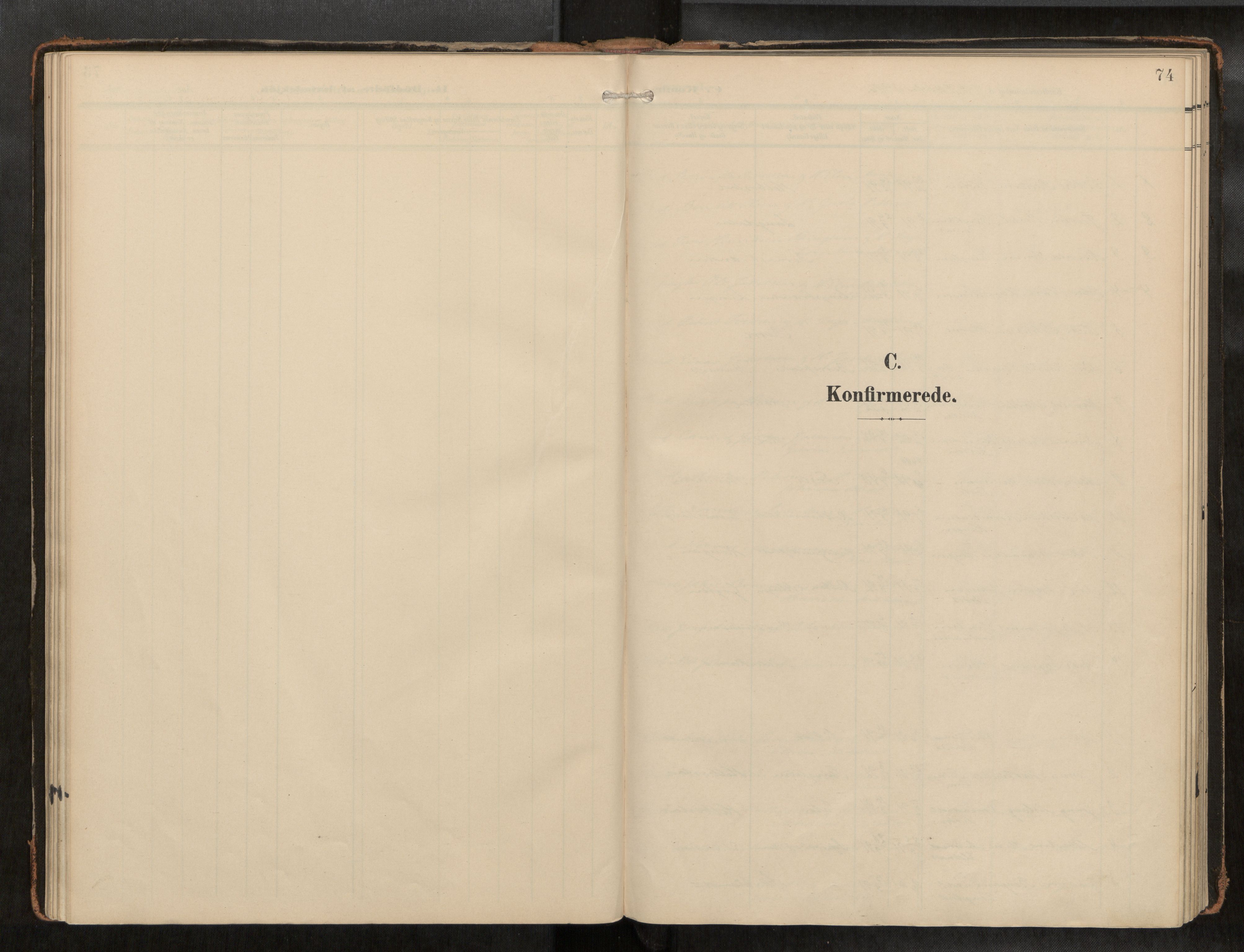 Ministerialprotokoller, klokkerbøker og fødselsregistre - Nord-Trøndelag, SAT/A-1458/742/L0409a: Parish register (official) no. 742A03, 1906-1924, p. 74