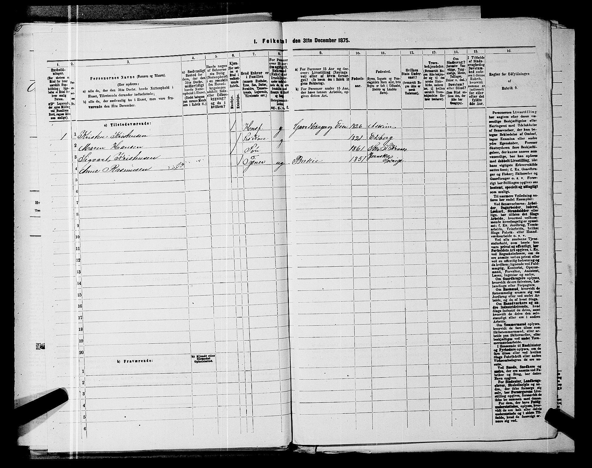 RA, 1875 census for 0212P Kråkstad, 1875, p. 400