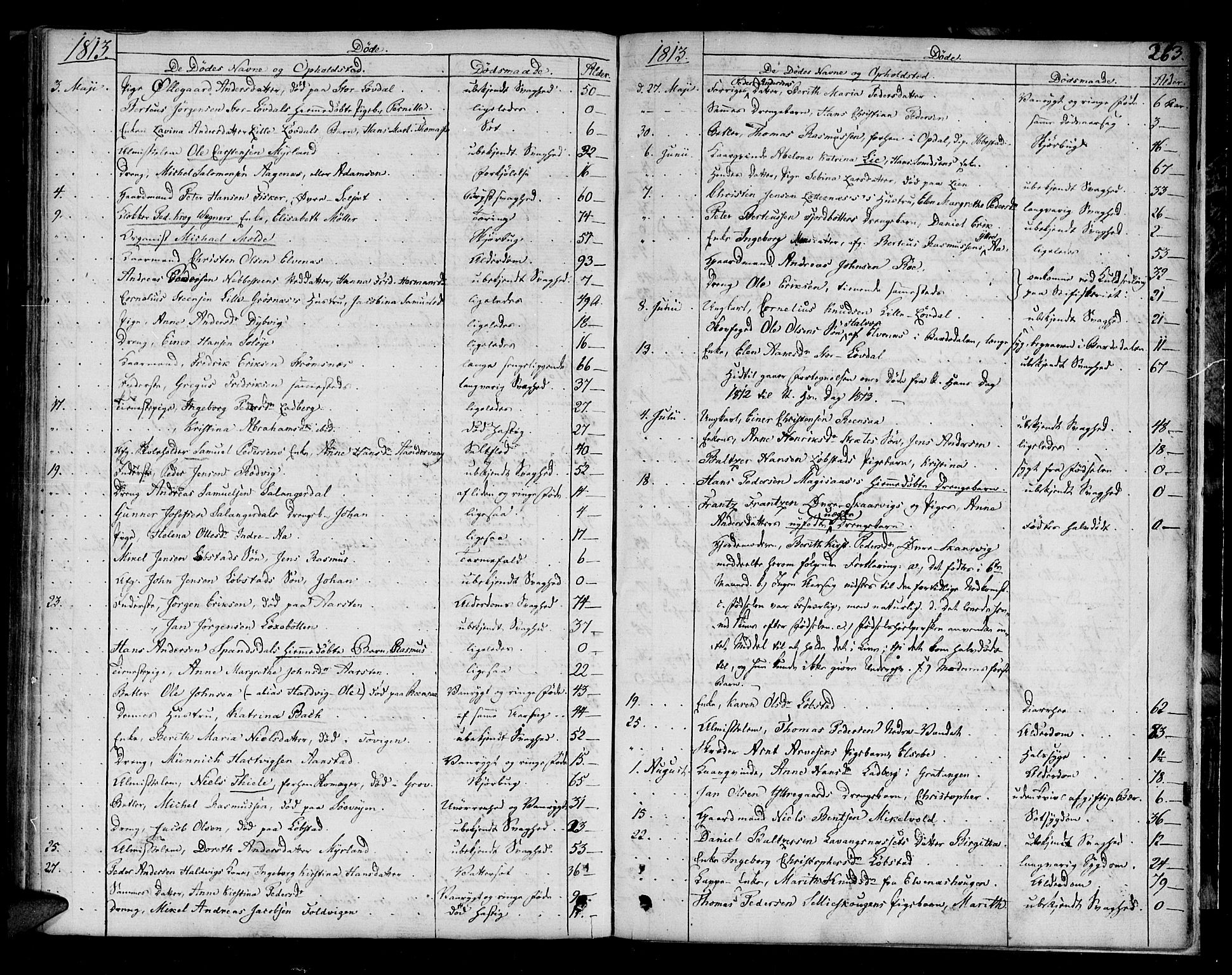 Ibestad sokneprestembete, AV/SATØ-S-0077/H/Ha/Haa/L0004kirke: Parish register (official) no. 4, 1801-1824, p. 263