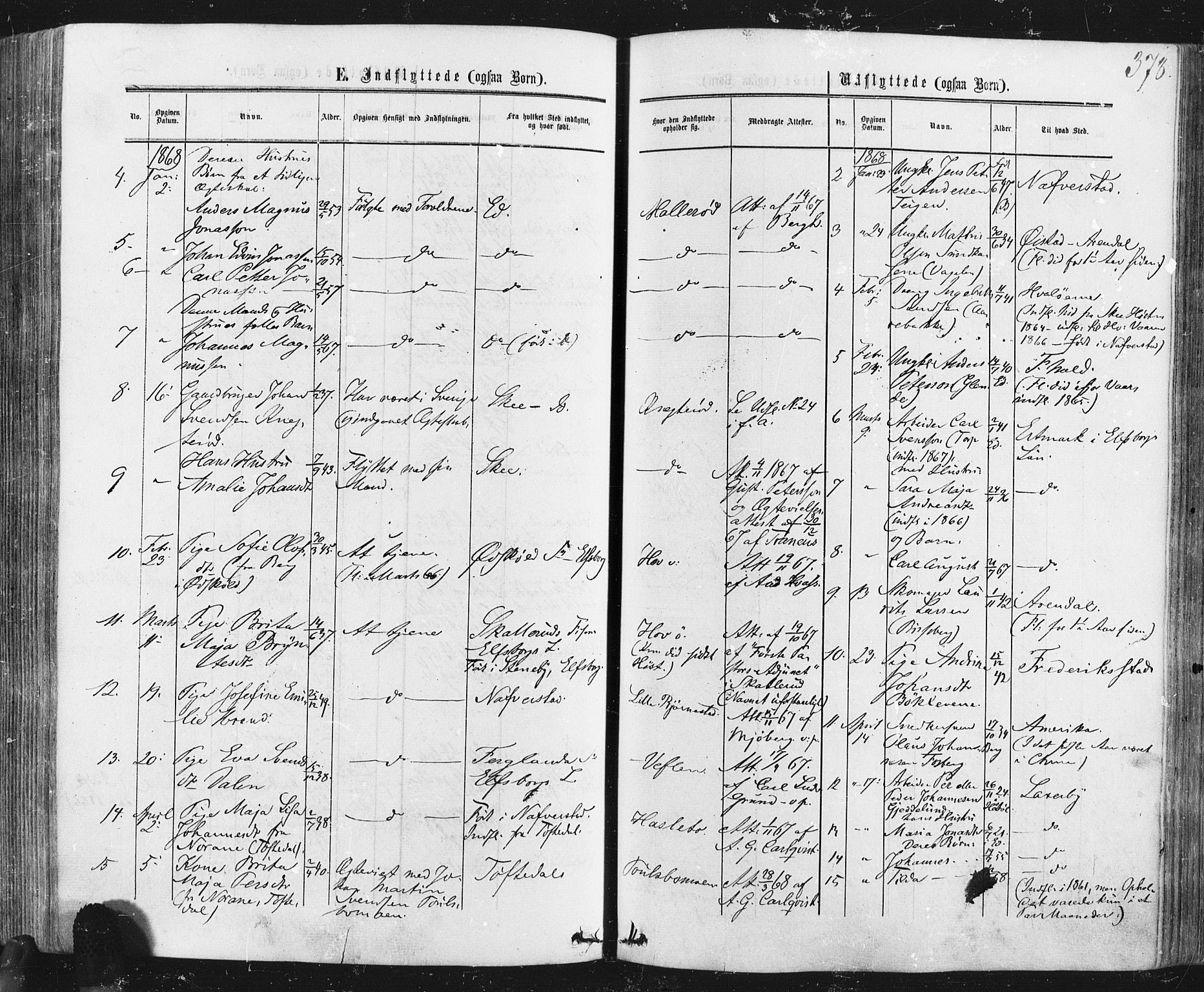 Idd prestekontor Kirkebøker, AV/SAO-A-10911/F/Fc/L0005: Parish register (official) no. III 5, 1861-1877, p. 378