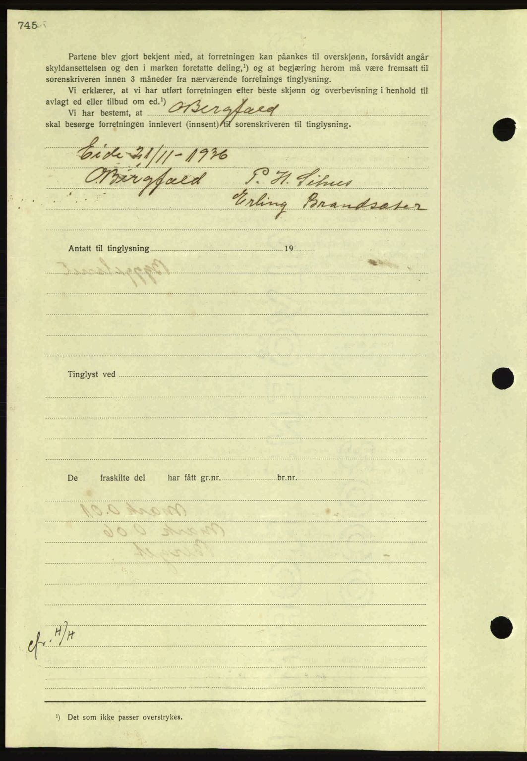 Nordmøre sorenskriveri, AV/SAT-A-4132/1/2/2Ca: Mortgage book no. A80, 1936-1937, Diary no: : 145/1937