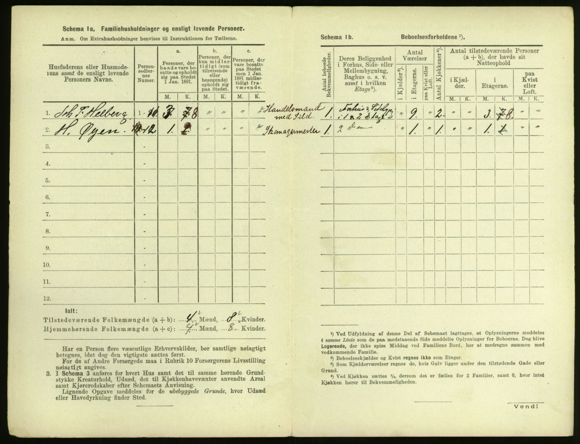 RA, 1891 census for 1601 Trondheim, 1891, p. 619