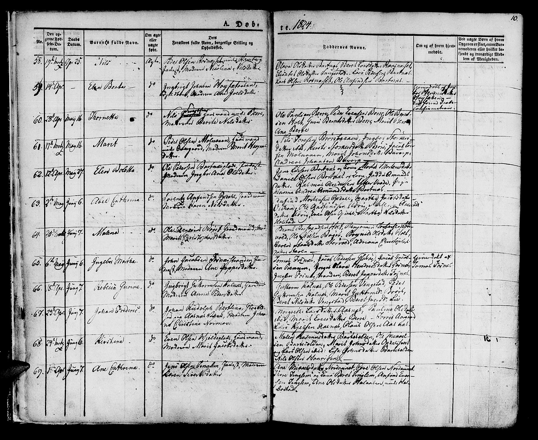 Ministerialprotokoller, klokkerbøker og fødselsregistre - Nord-Trøndelag, AV/SAT-A-1458/741/L0390: Parish register (official) no. 741A04, 1822-1836, p. 10