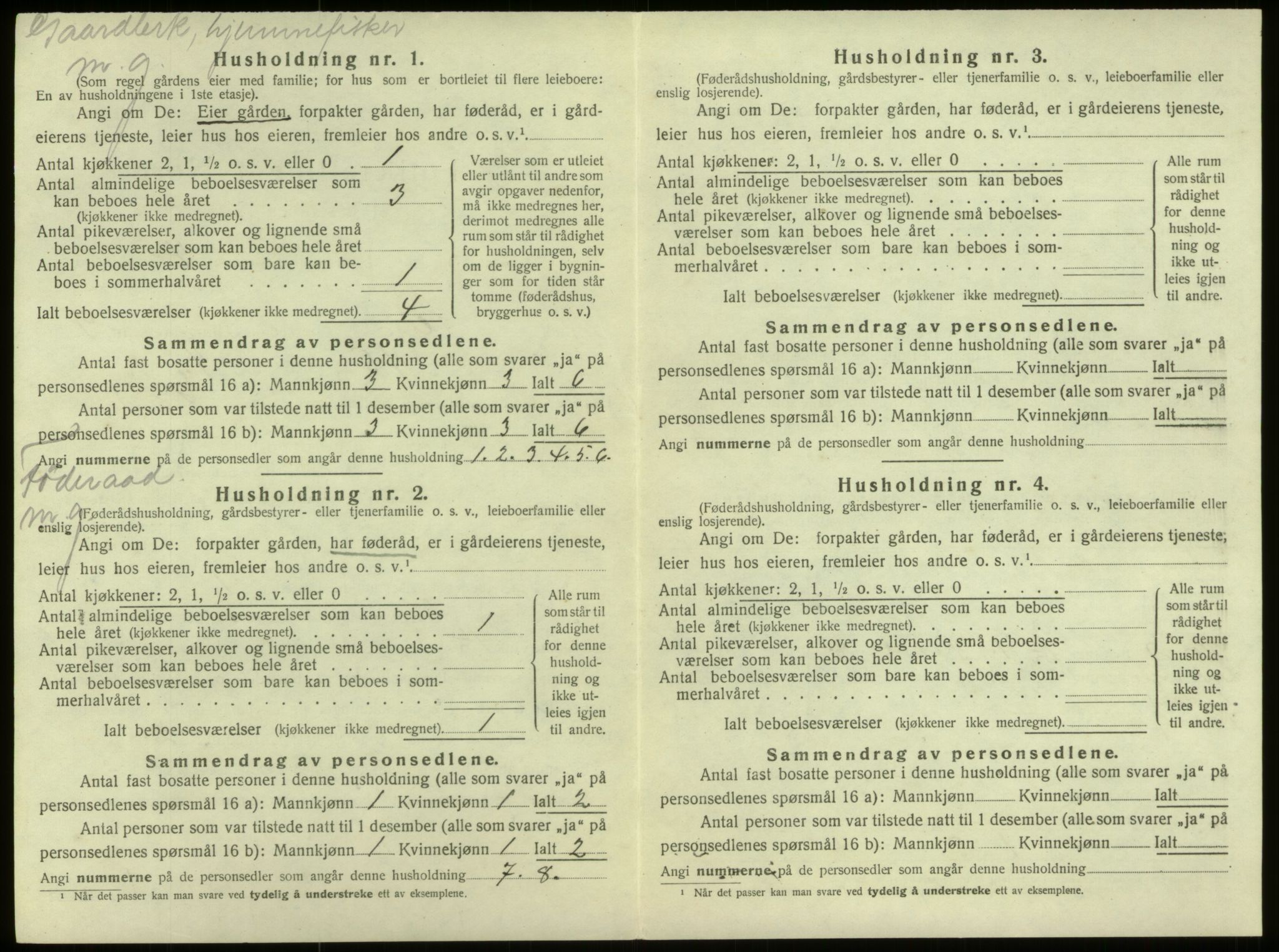 SAB, 1920 census for Selje, 1920, p. 552