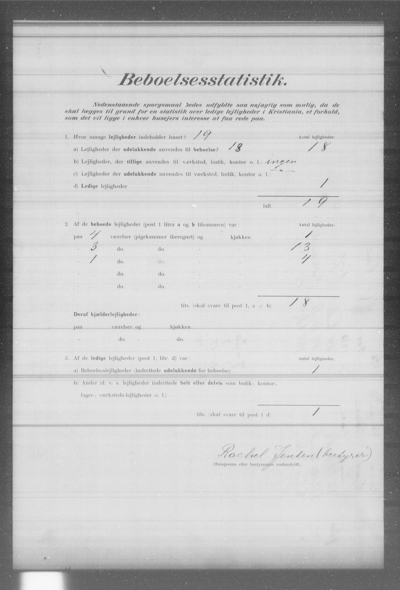 OBA, Municipal Census 1902 for Kristiania, 1902, p. 6736