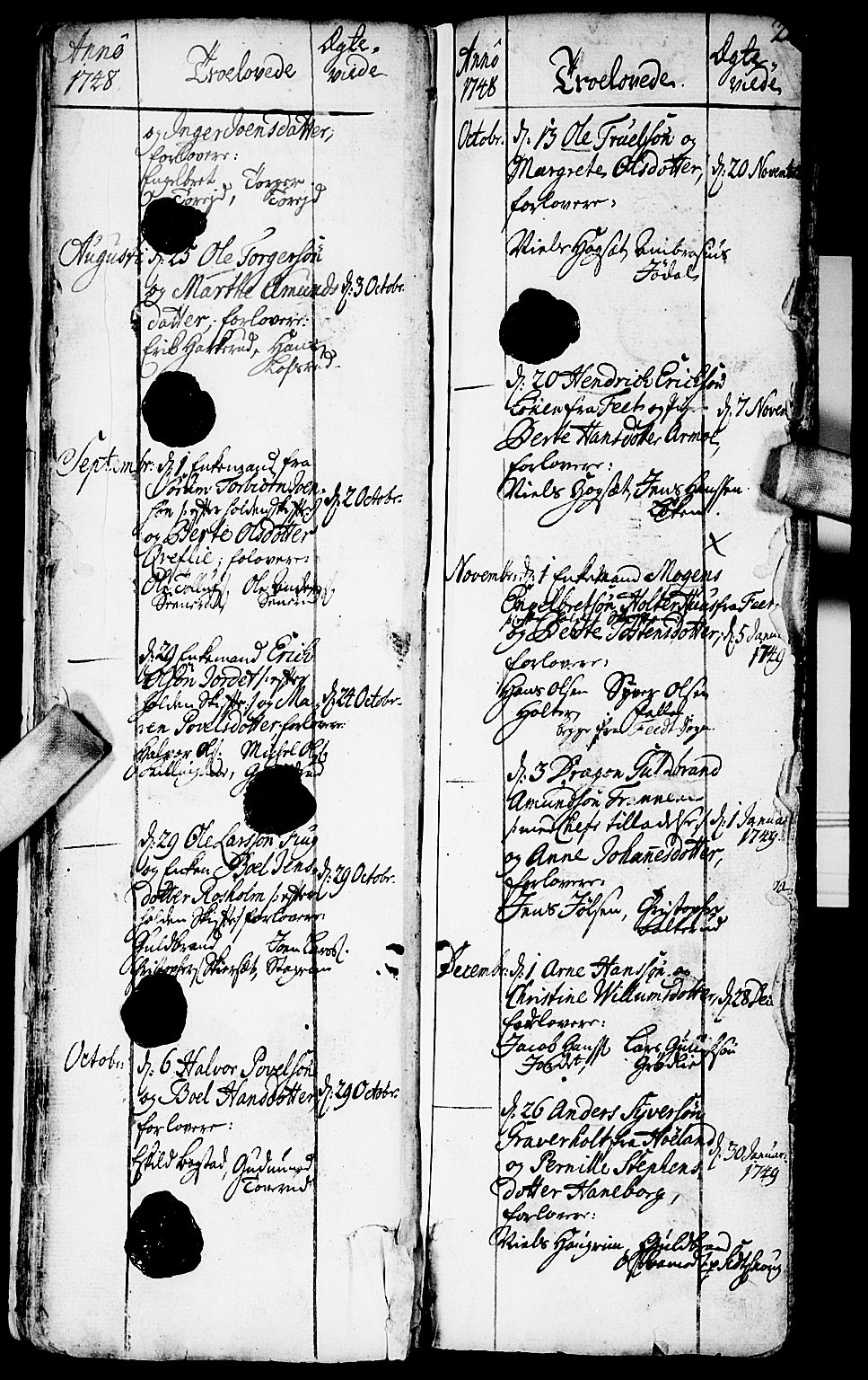Aurskog prestekontor Kirkebøker, SAO/A-10304a/F/Fa/L0002: Parish register (official) no. I 2, 1735-1766, p. 22