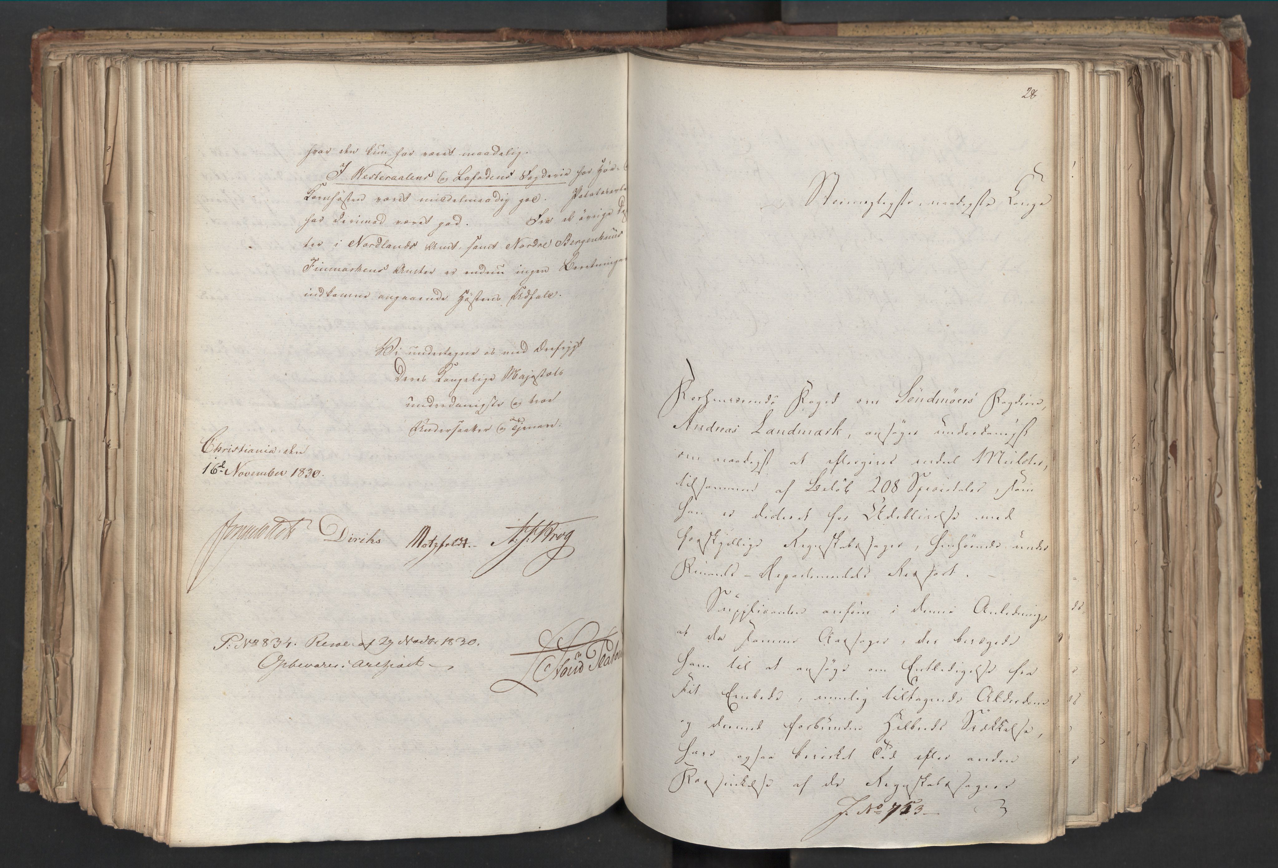 Statsrådsavdelingen i Stockholm, AV/RA-S-1003/D/Da/L0068: Regjeringsinnstillinger nr. 660-876, 1830, p. 322
