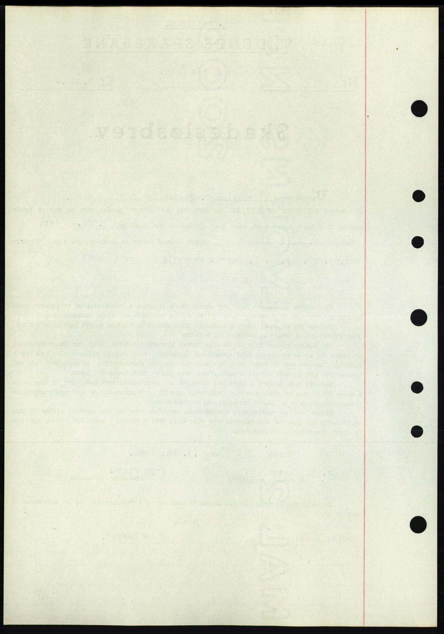 Nedenes sorenskriveri, AV/SAK-1221-0006/G/Gb/Gbb/L0003: Mortgage book no. B3b, 1946-1946, Diary no: : 424/1946