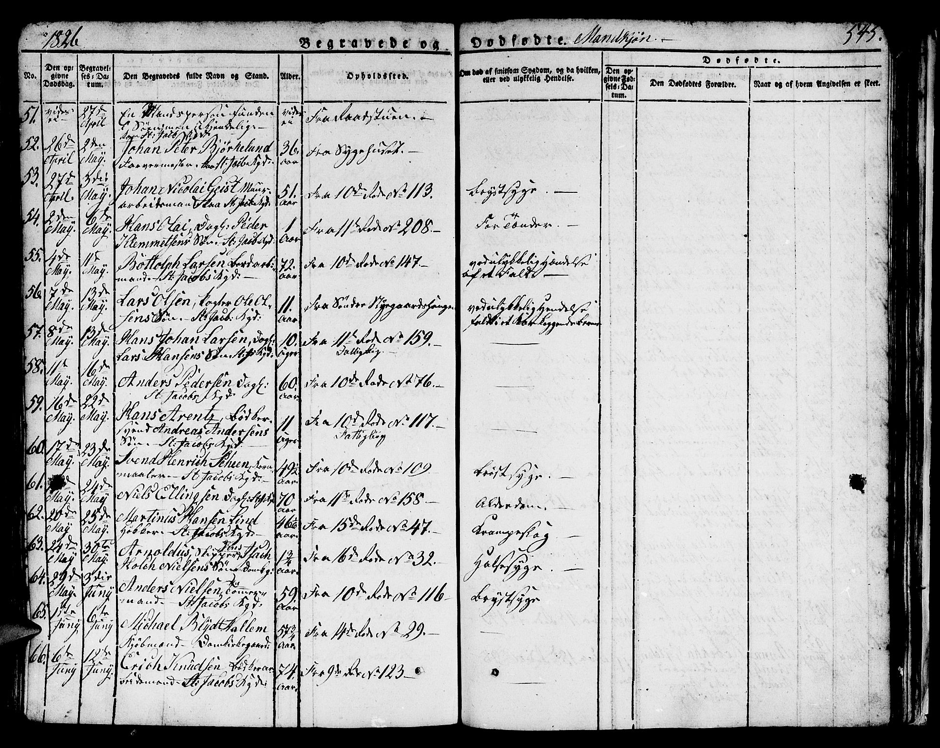 Domkirken sokneprestembete, AV/SAB-A-74801/H/Hab/L0002: Parish register (copy) no. A 2, 1821-1839, p. 545