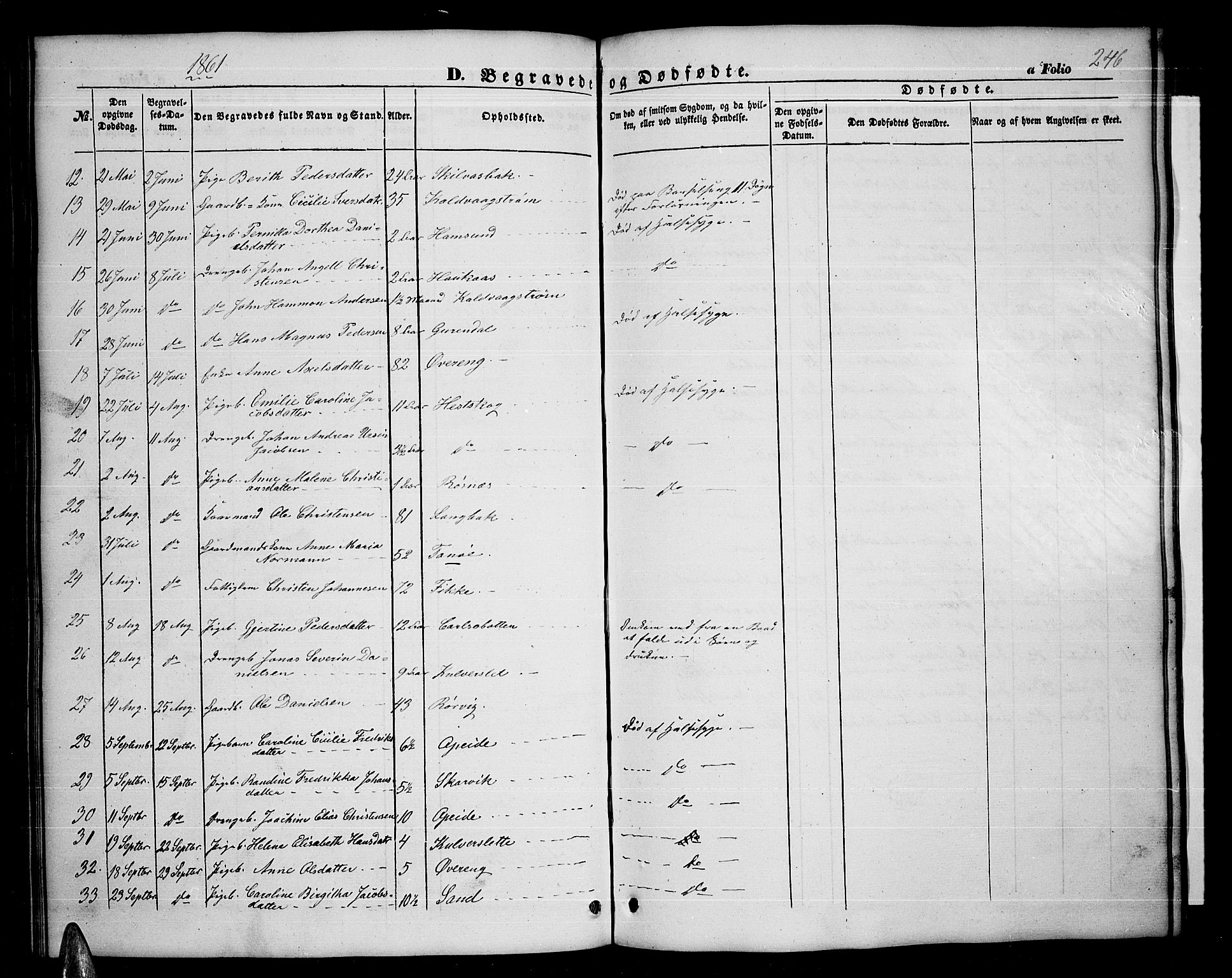 Ministerialprotokoller, klokkerbøker og fødselsregistre - Nordland, AV/SAT-A-1459/859/L0857: Parish register (copy) no. 859C03, 1854-1873, p. 246