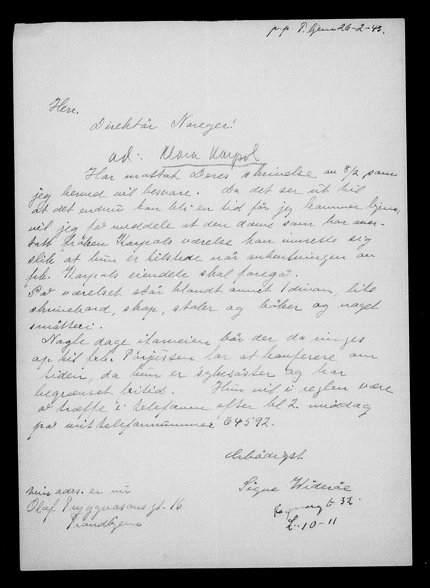 Justisdepartementet, Tilbakeføringskontoret for inndratte formuer, AV/RA-S-1564/H/Hc/Hcc/L0949: --, 1945-1947, p. 436